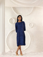 Velora Textured Midi Dress