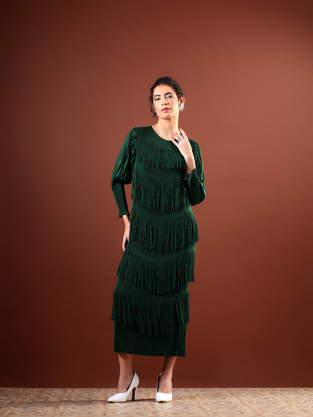 Velia Fringe Dress