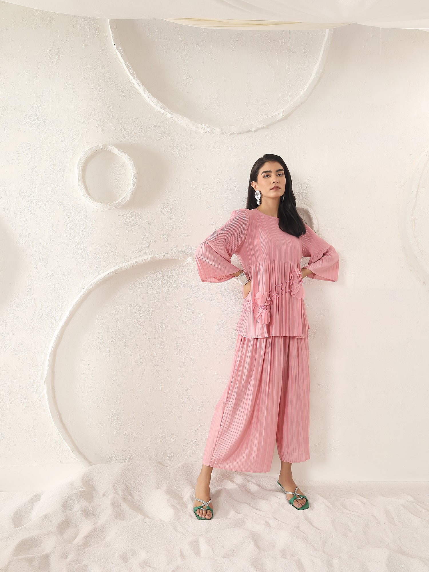 Petal Pleats Co-ord Set