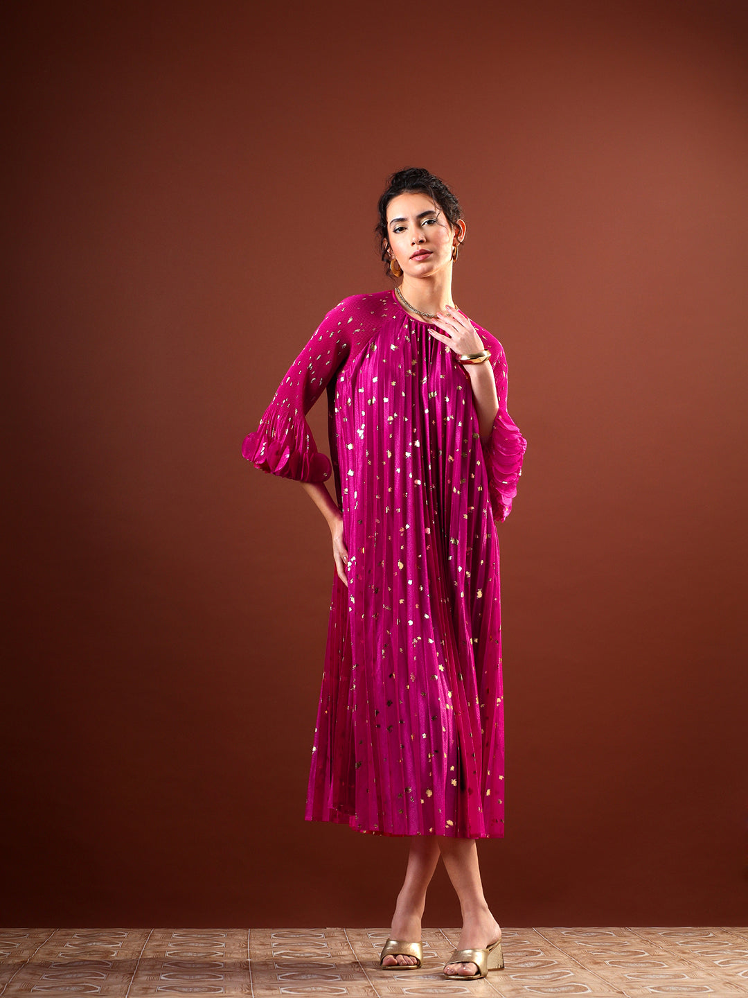 Meaden Pleated Dress