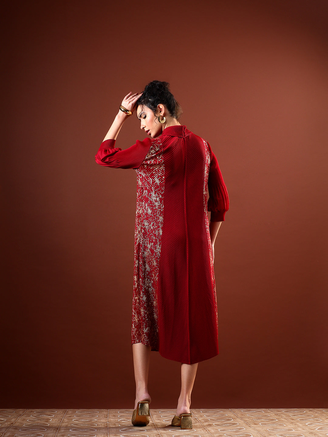 Sephia Pleated Dress