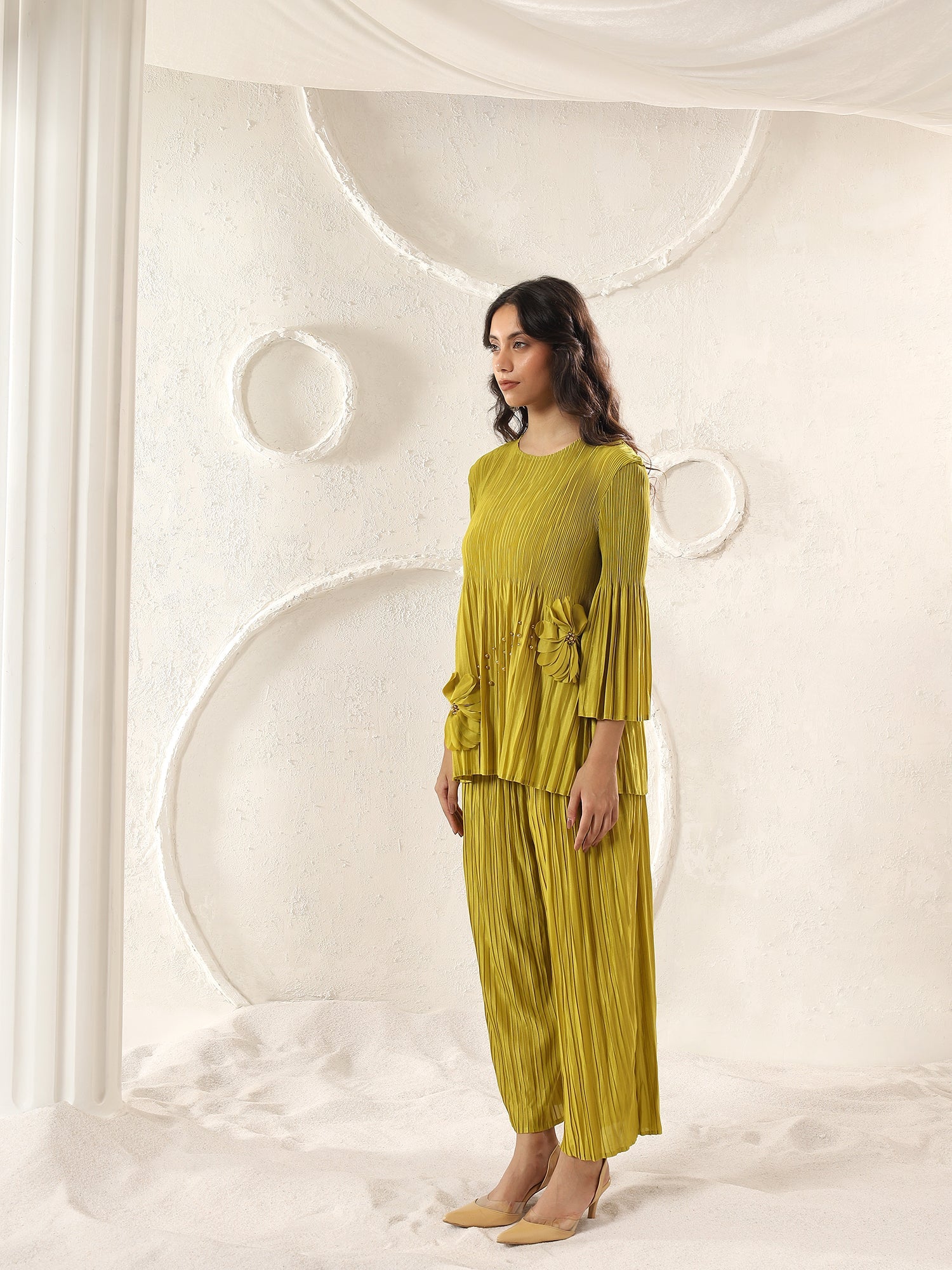 Petal Pleats Co-ord Set