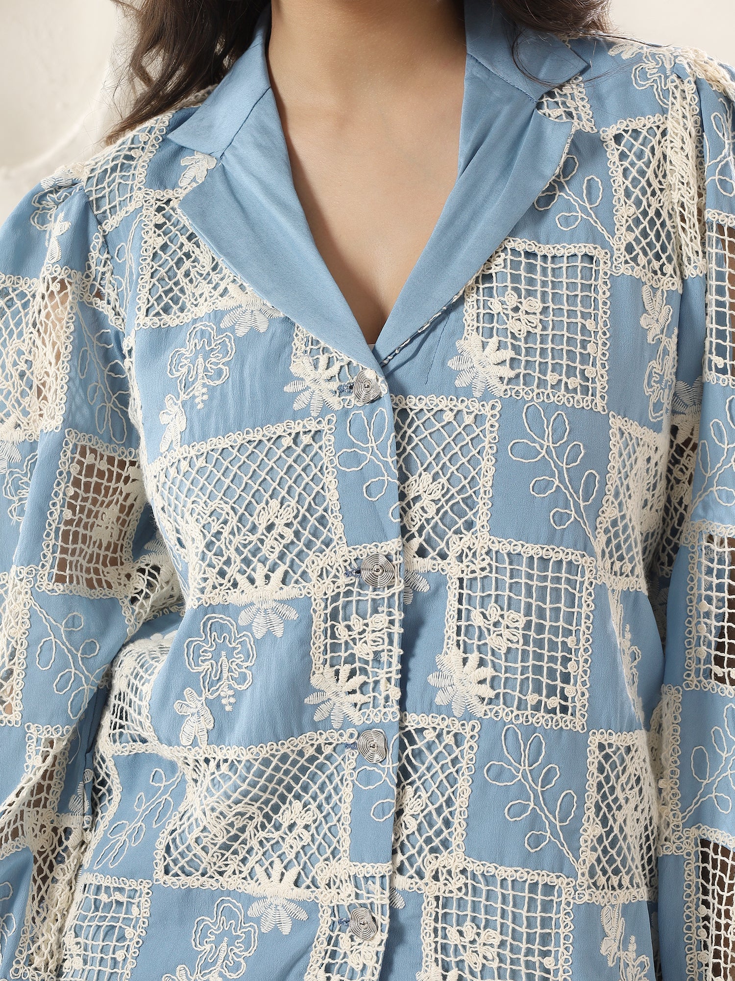 Celestia Cutwork Jacket Coord Set