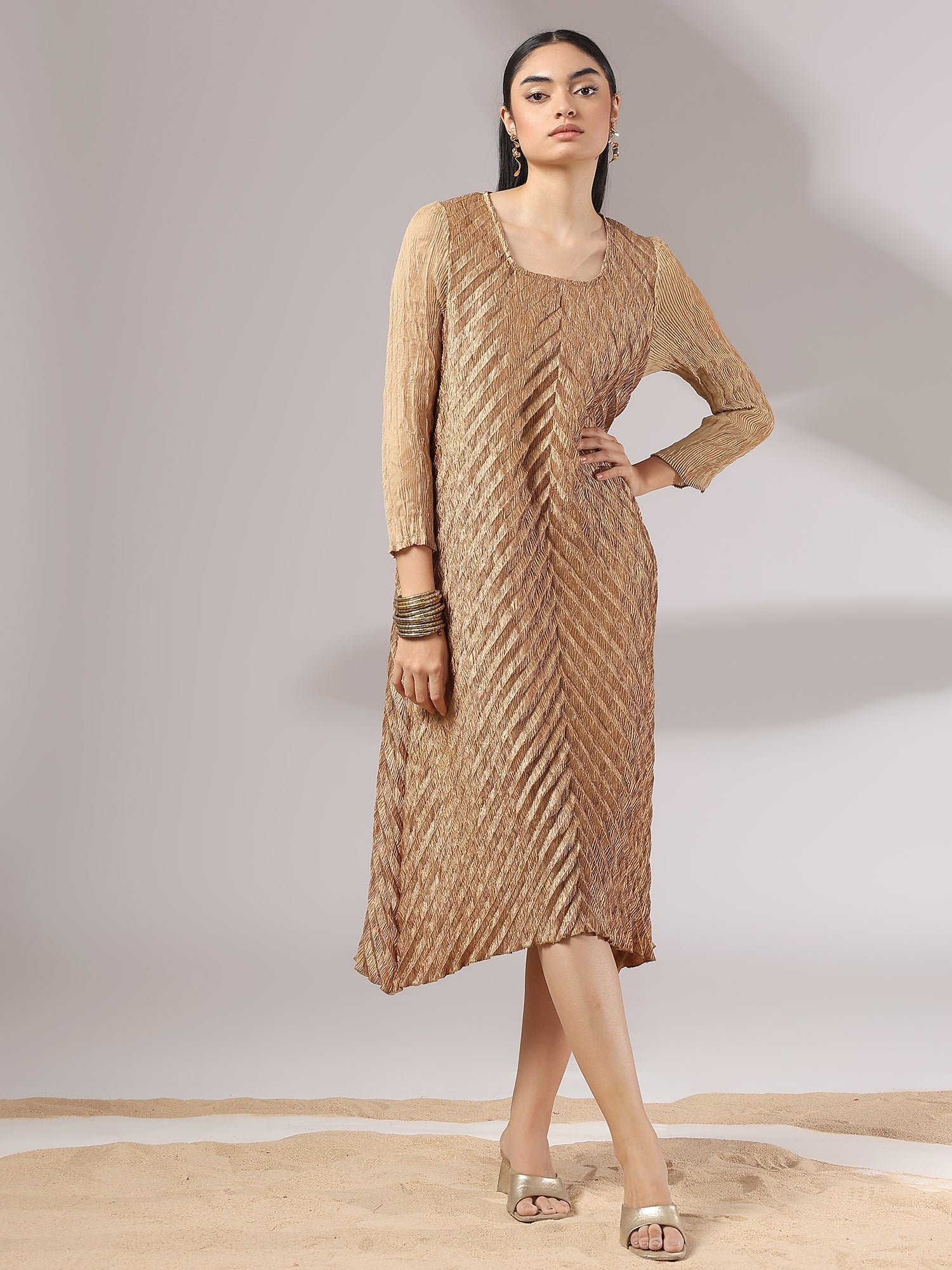 Sylva Metallic Dress