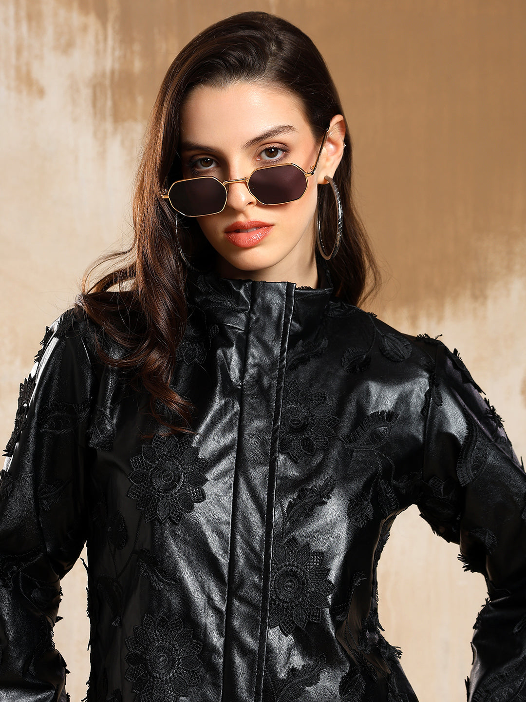 Zyra Faux Leather Jacket