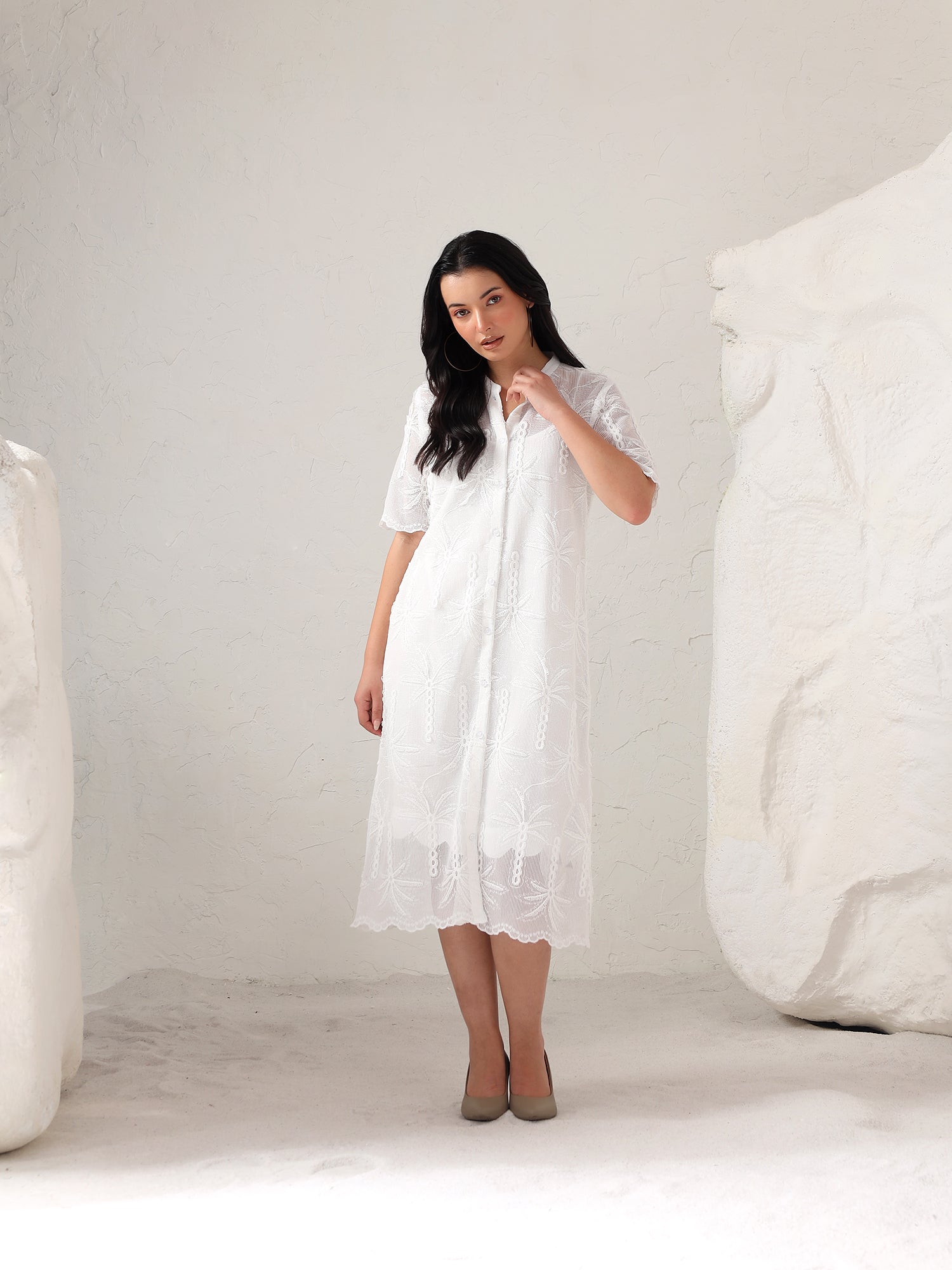 Palm Lace Dress