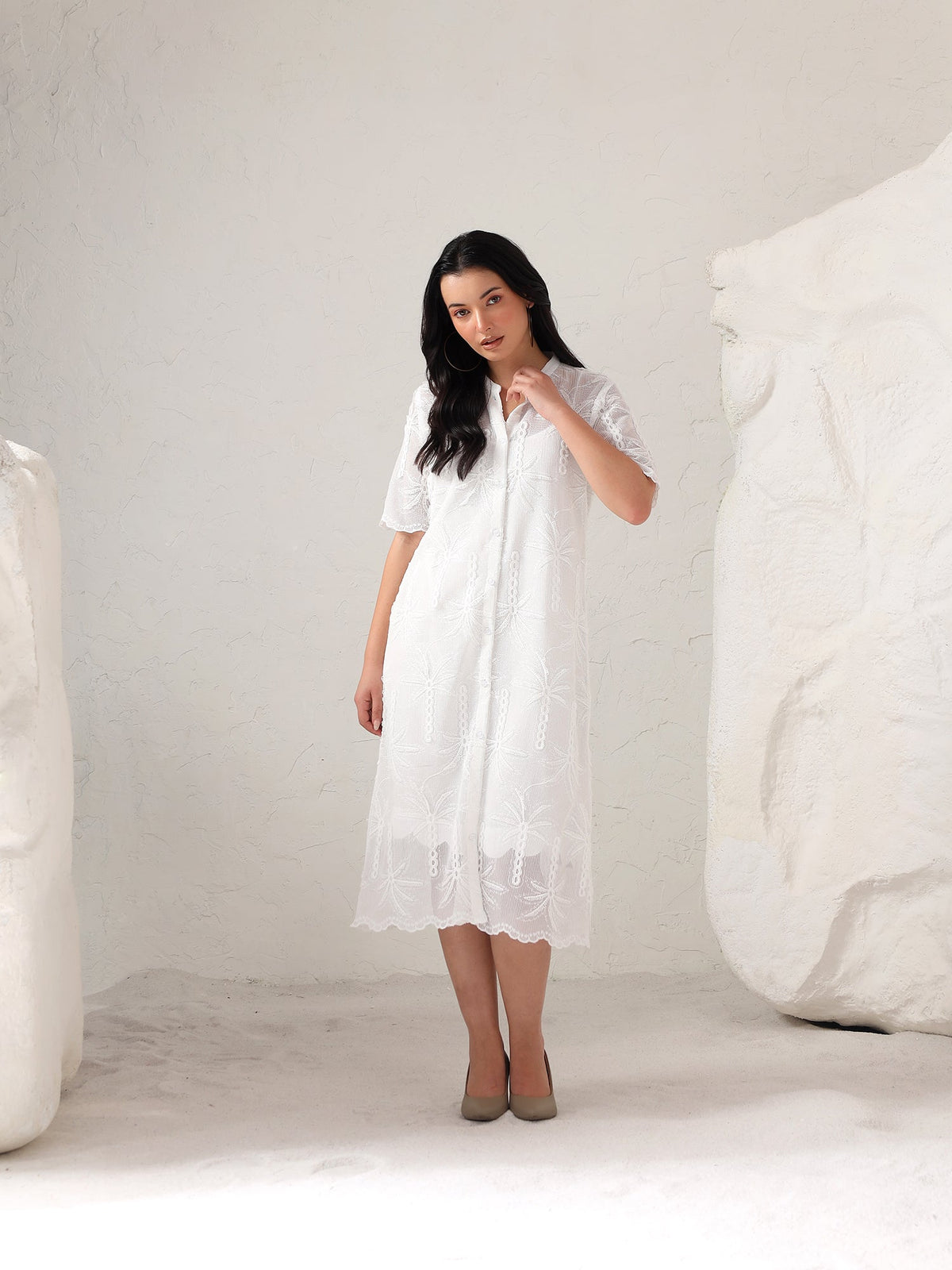 Palm Lace Dress