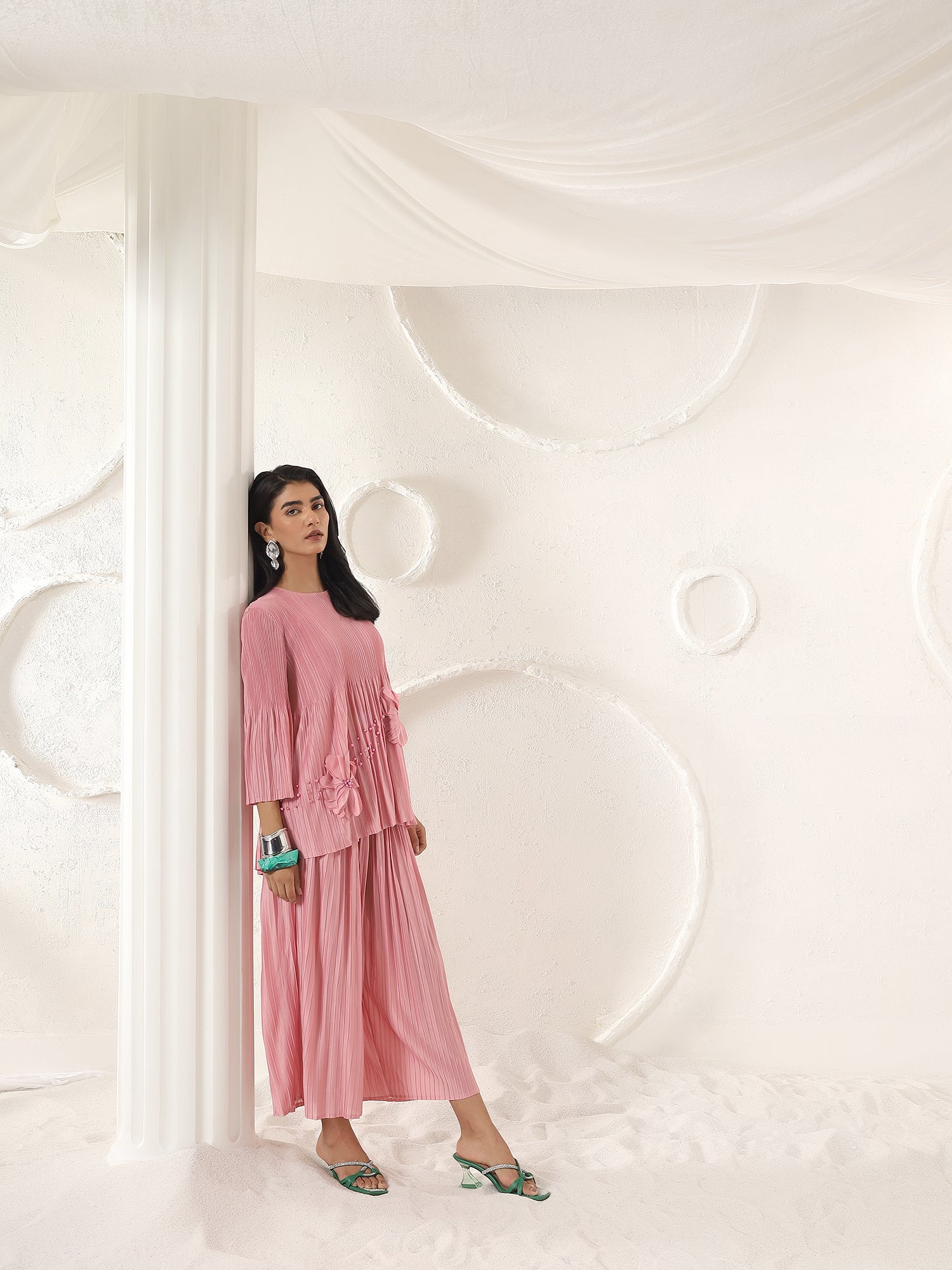 Petal Pleats Co-ord Set