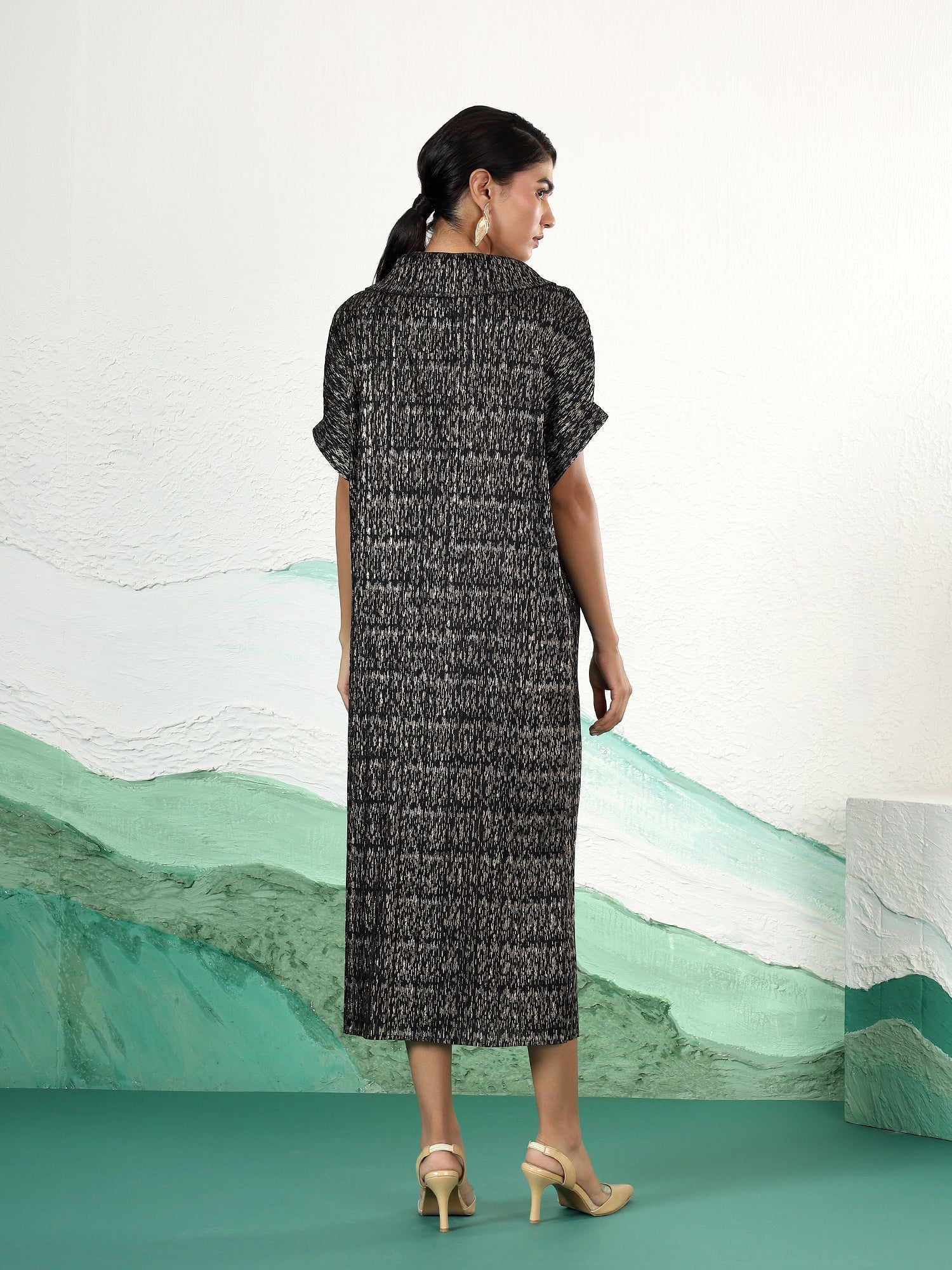 Luxeline Metallic Dress