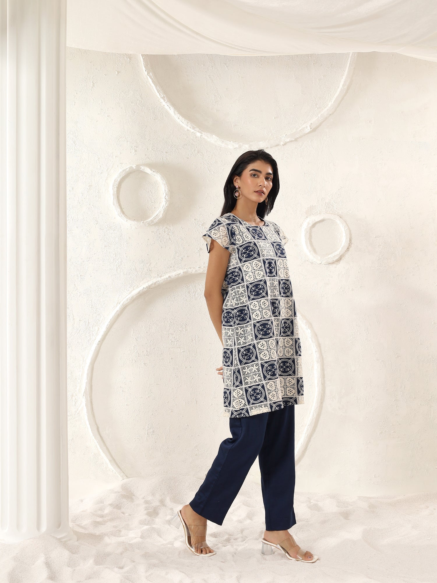 Indigo Mosaic Coord Set