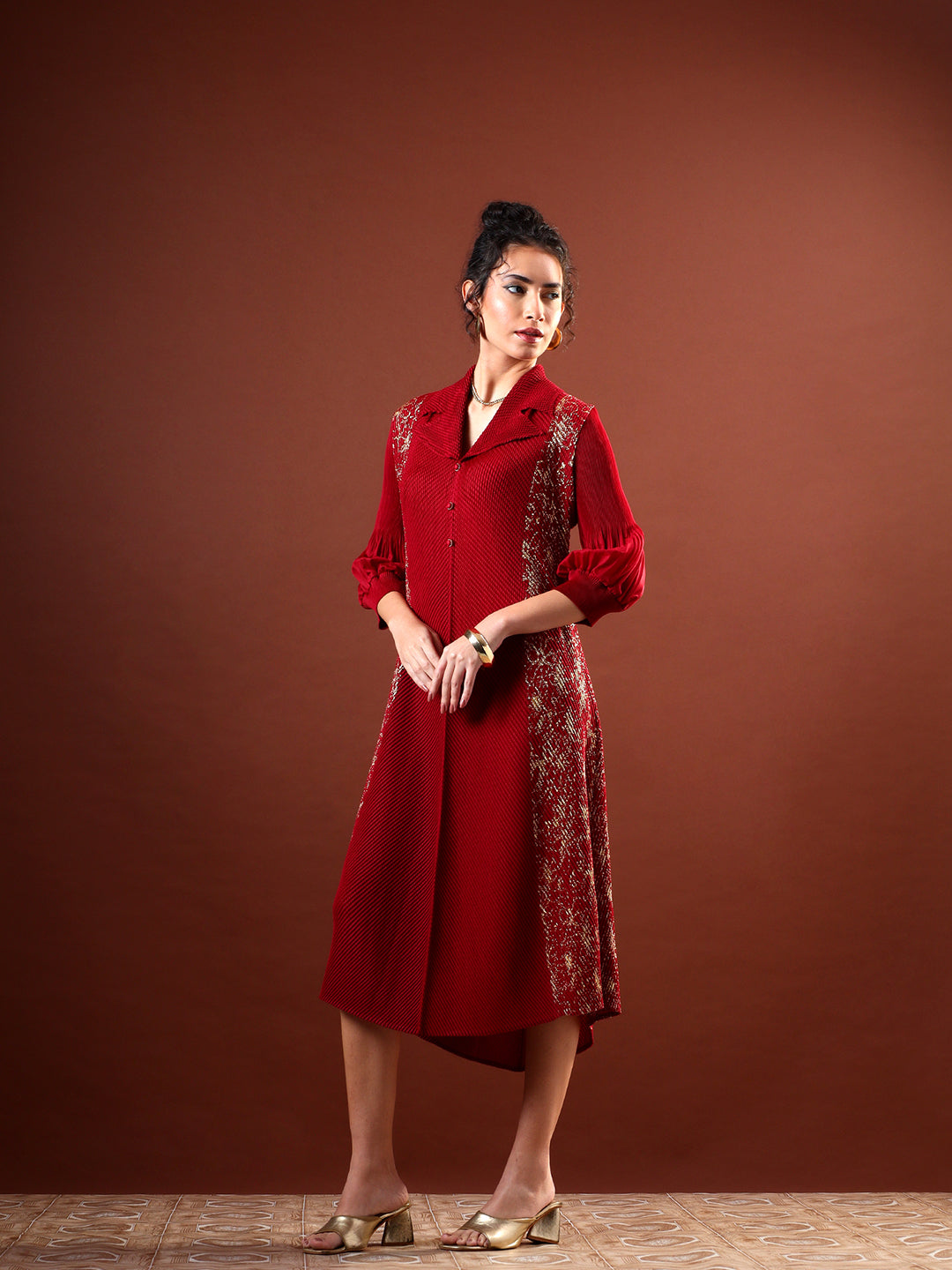 Sephia Pleated Dress