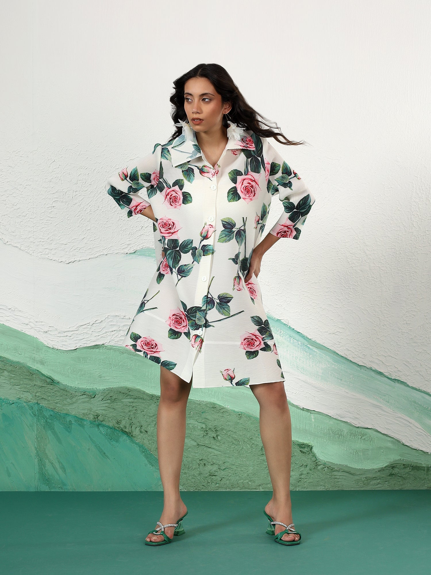 The Rose Shirt Dress