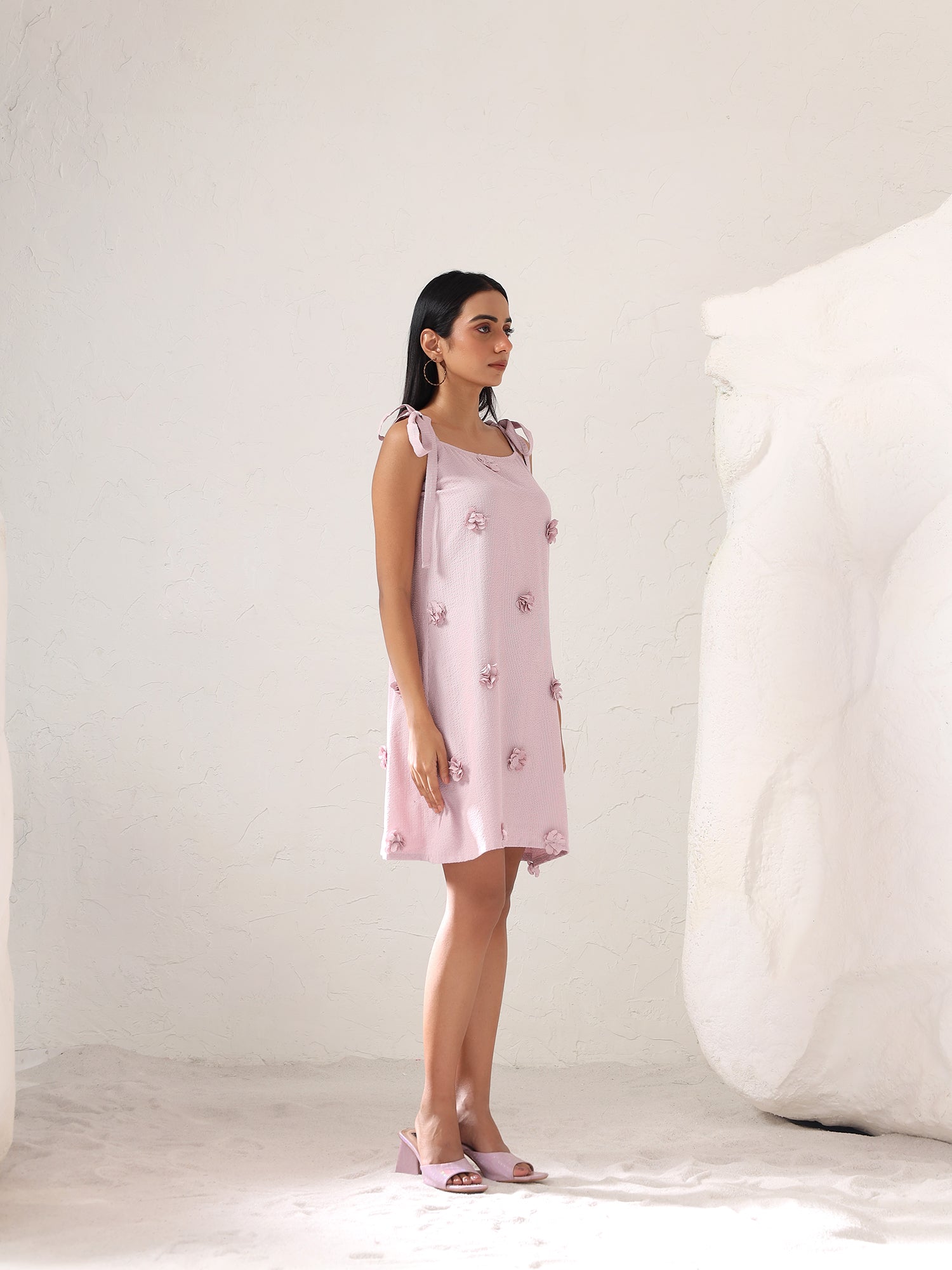 Ivella Flower Tie Dress