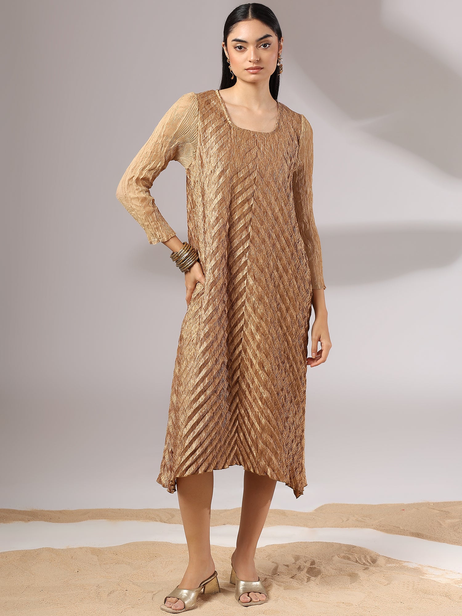 Sylva Metallic Dress