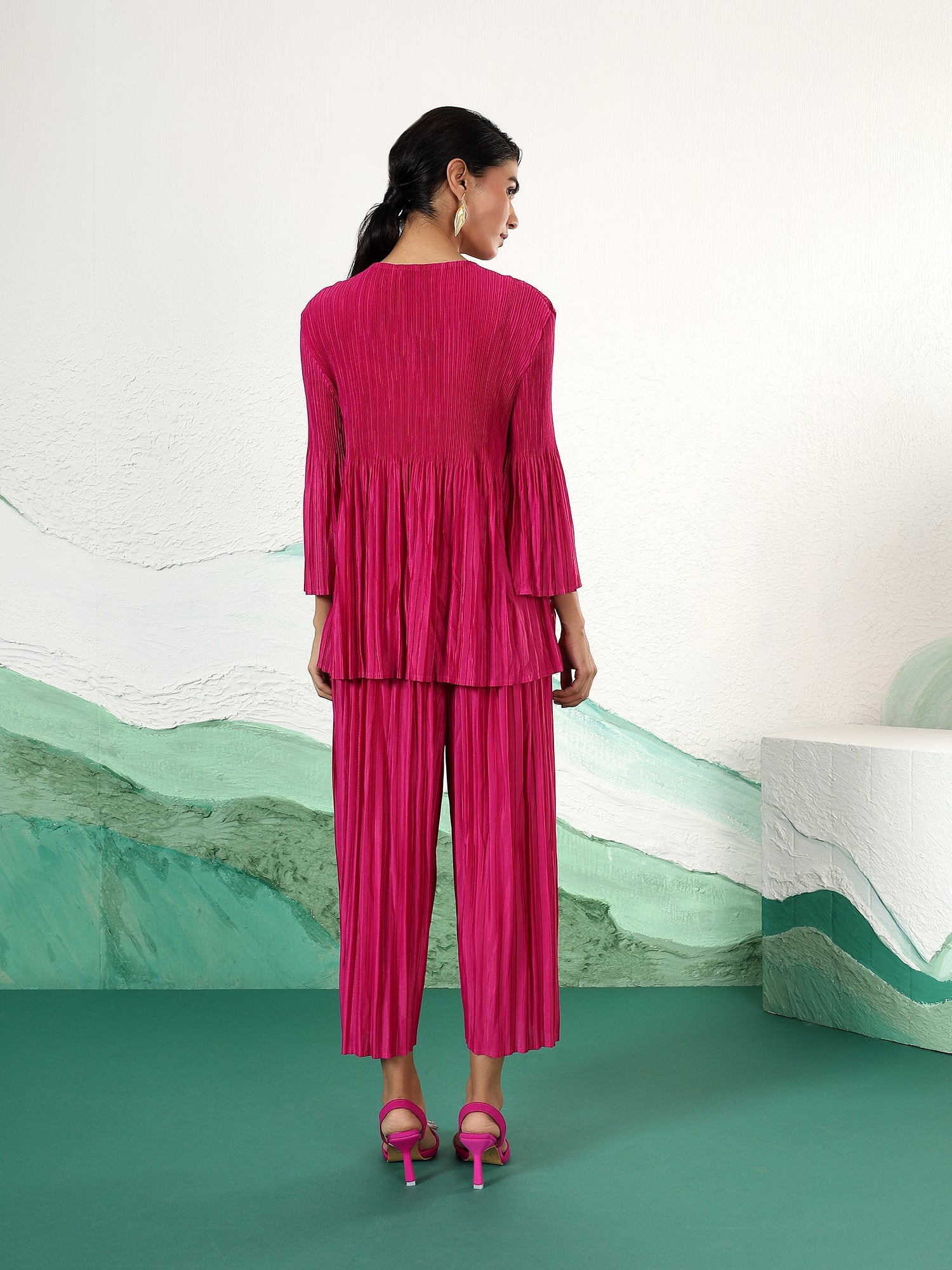 Petal Pleats Co-ord Set