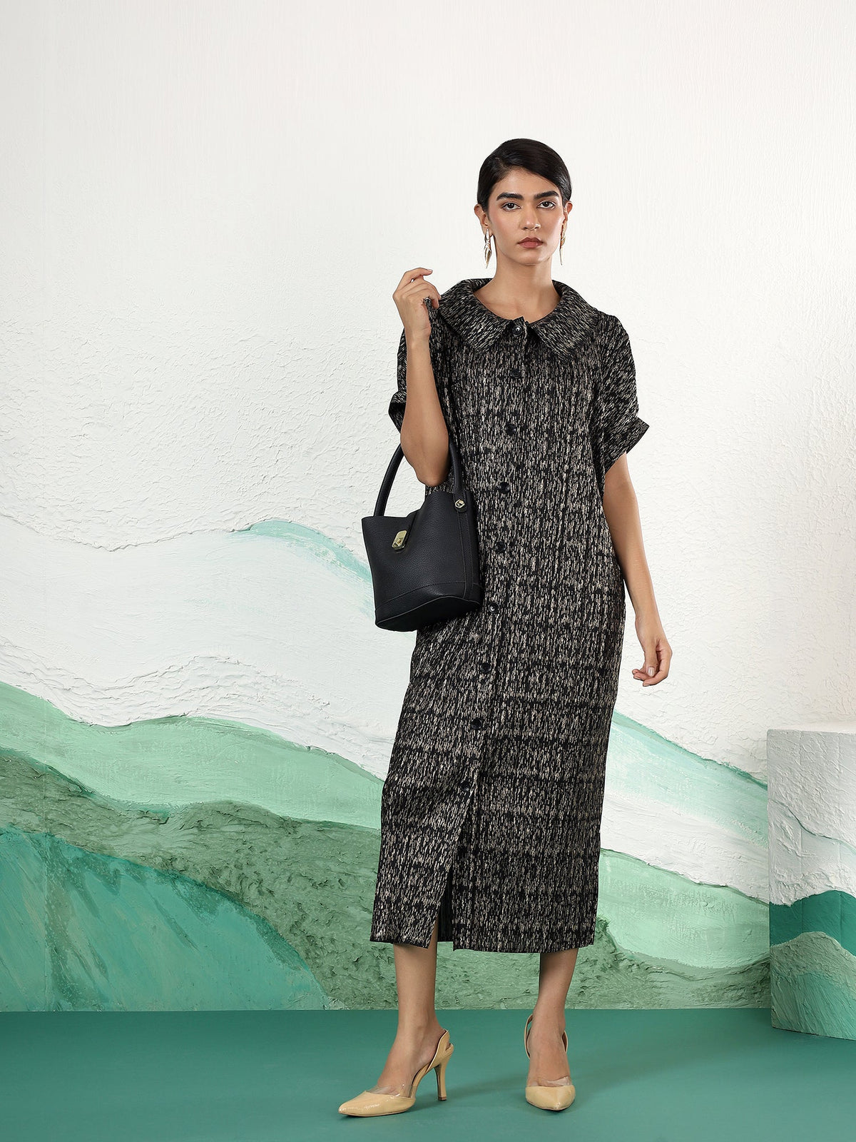 Luxeline Metallic Dress