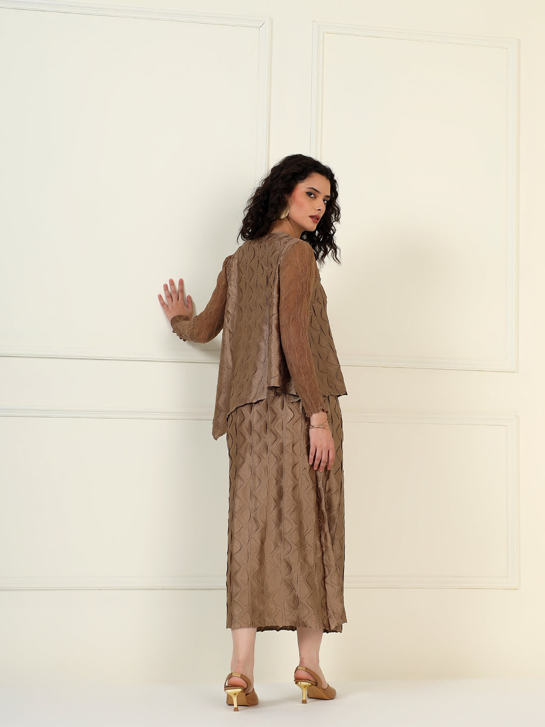 Elysia skirt set in Mocha