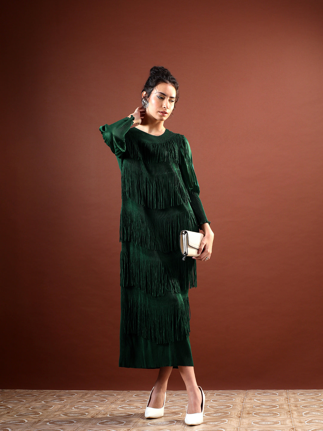 Velia Fringe Dress