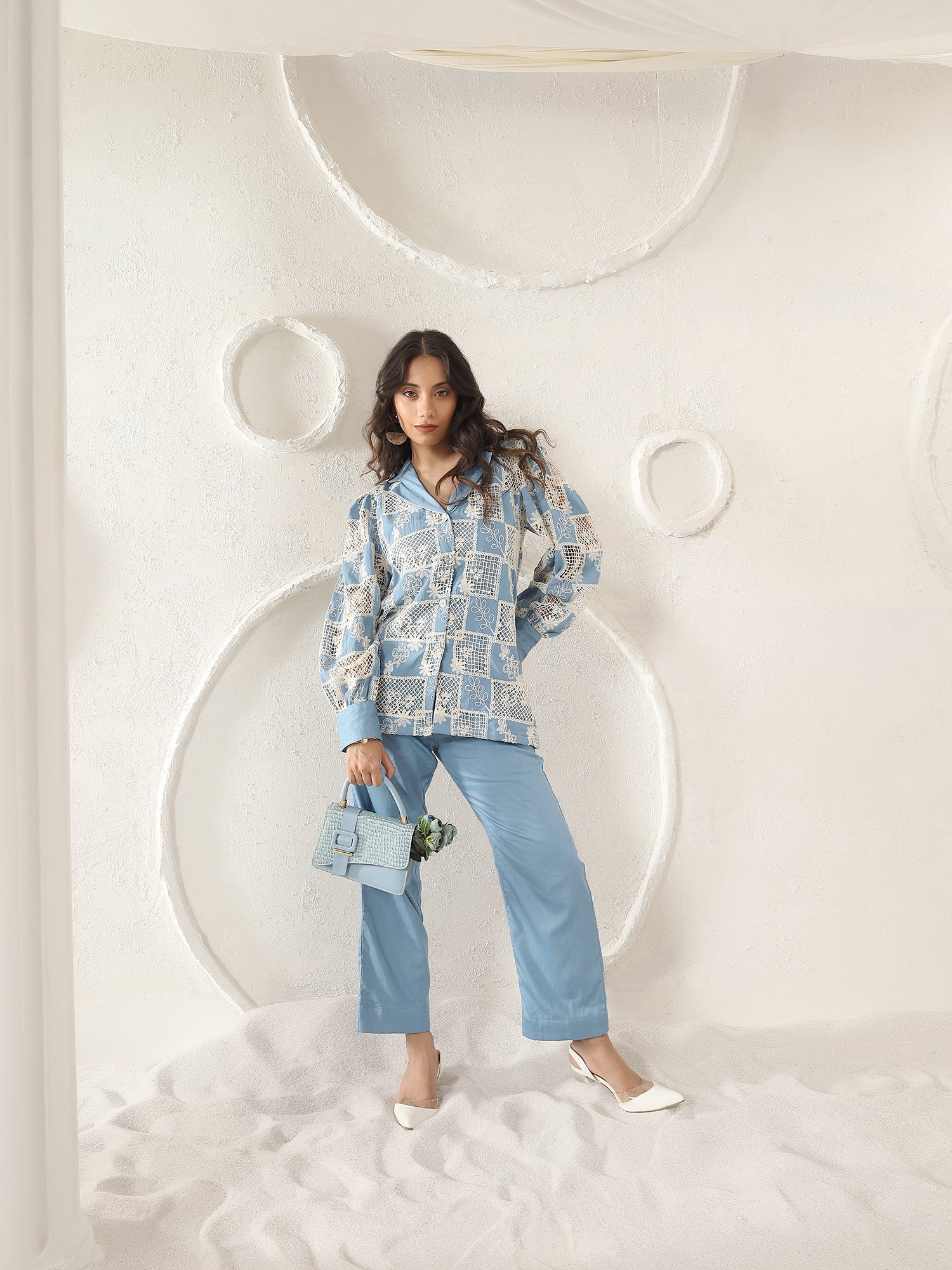 Celestia Cutwork Jacket Coord Set