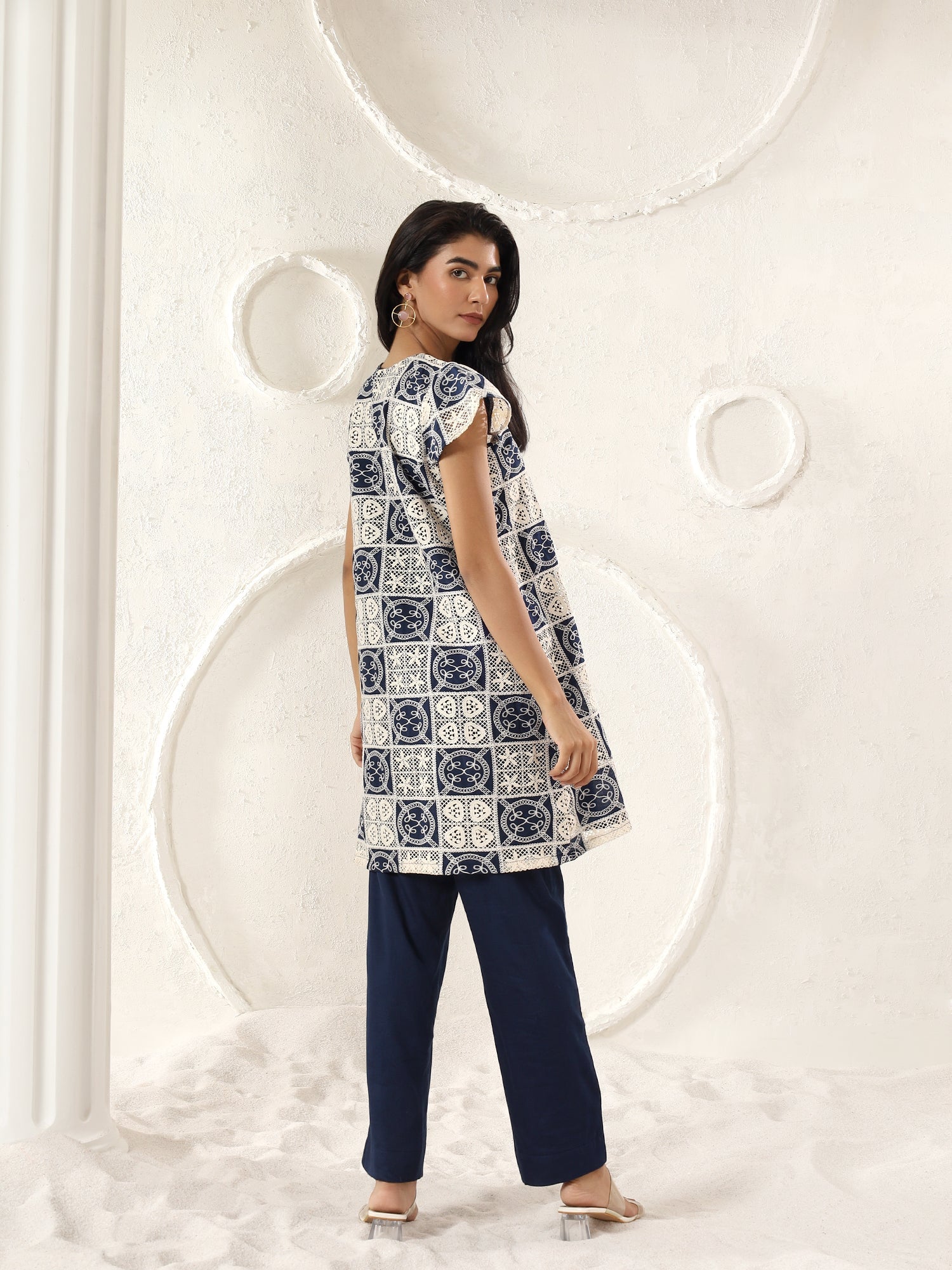 Indigo Mosaic Coord Set