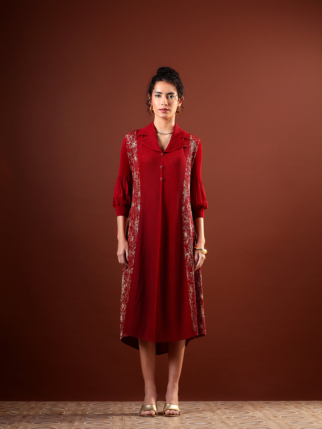 Sephia Pleated Dress