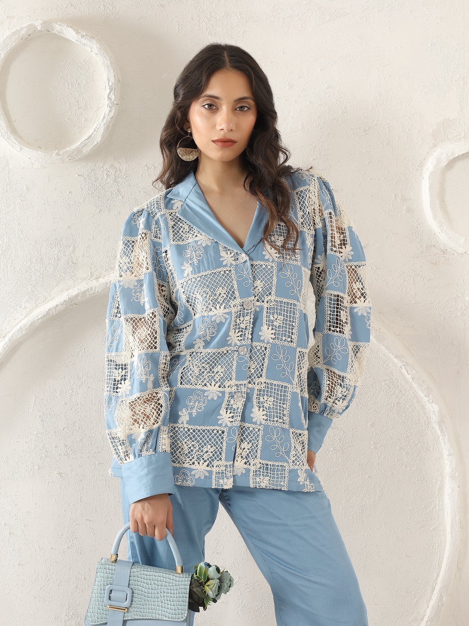 Celestia Cutwork Jacket Coord Set