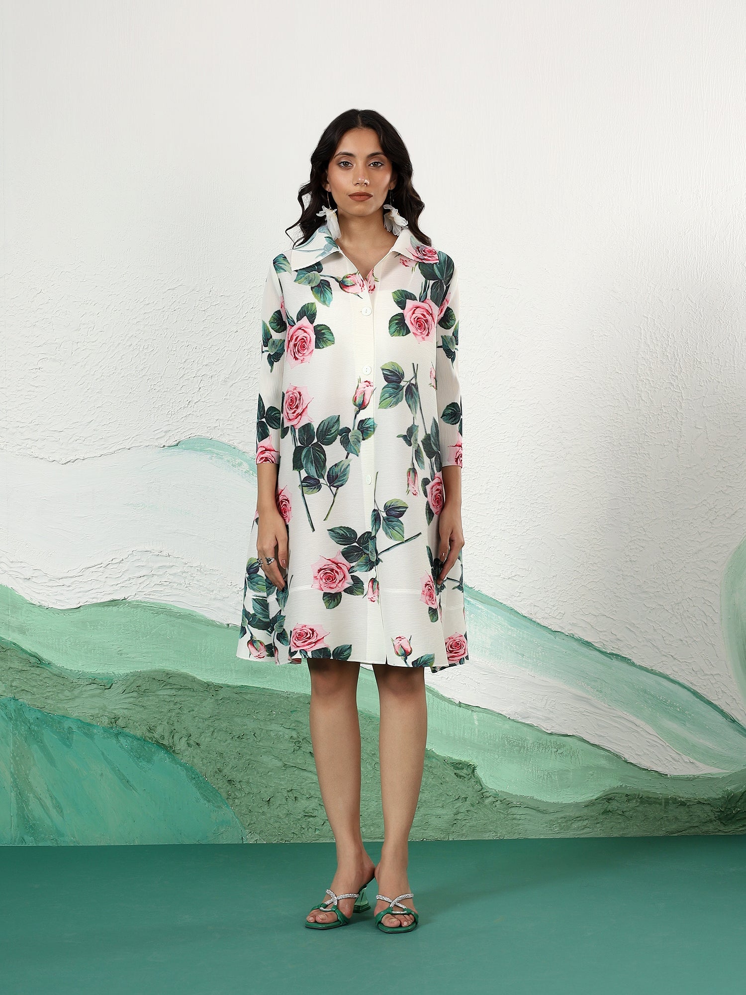 The Rose Shirt Dress