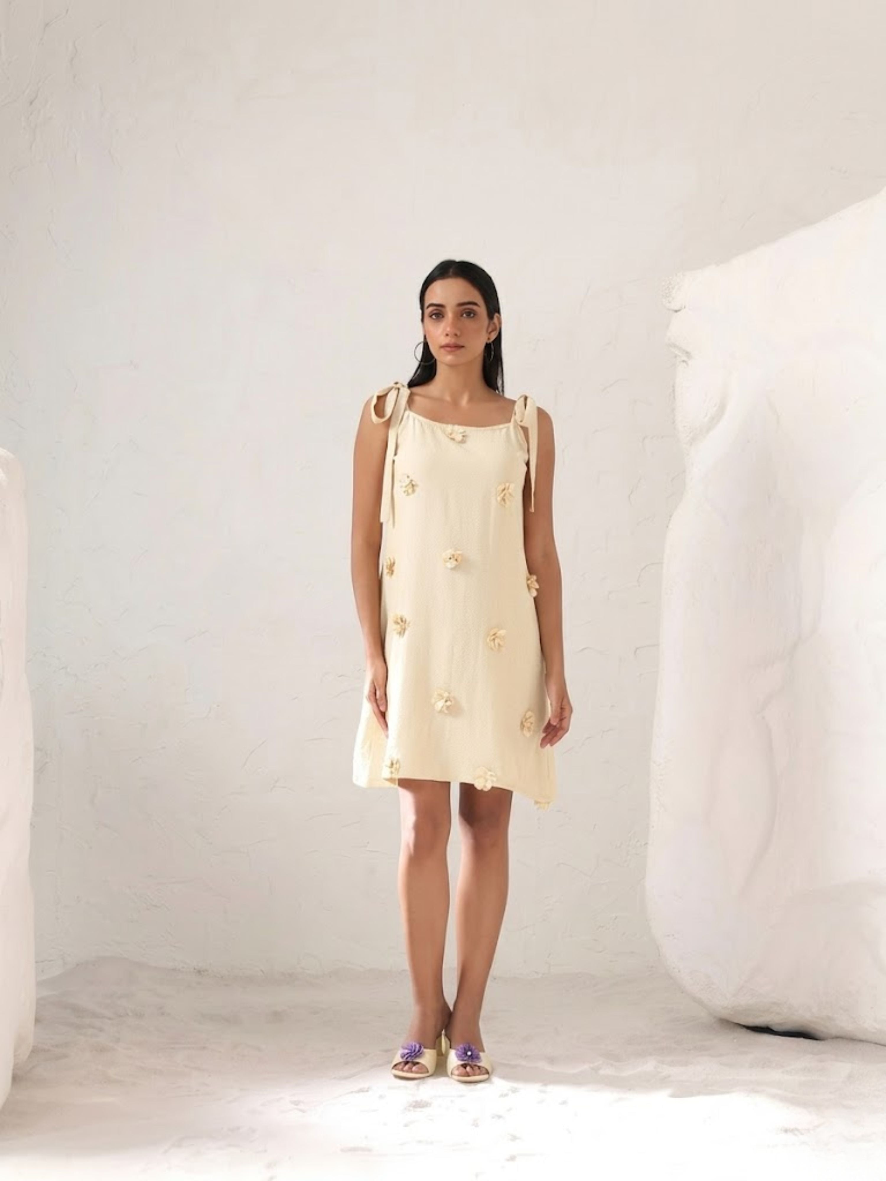 Ivella Flower Tie Dress