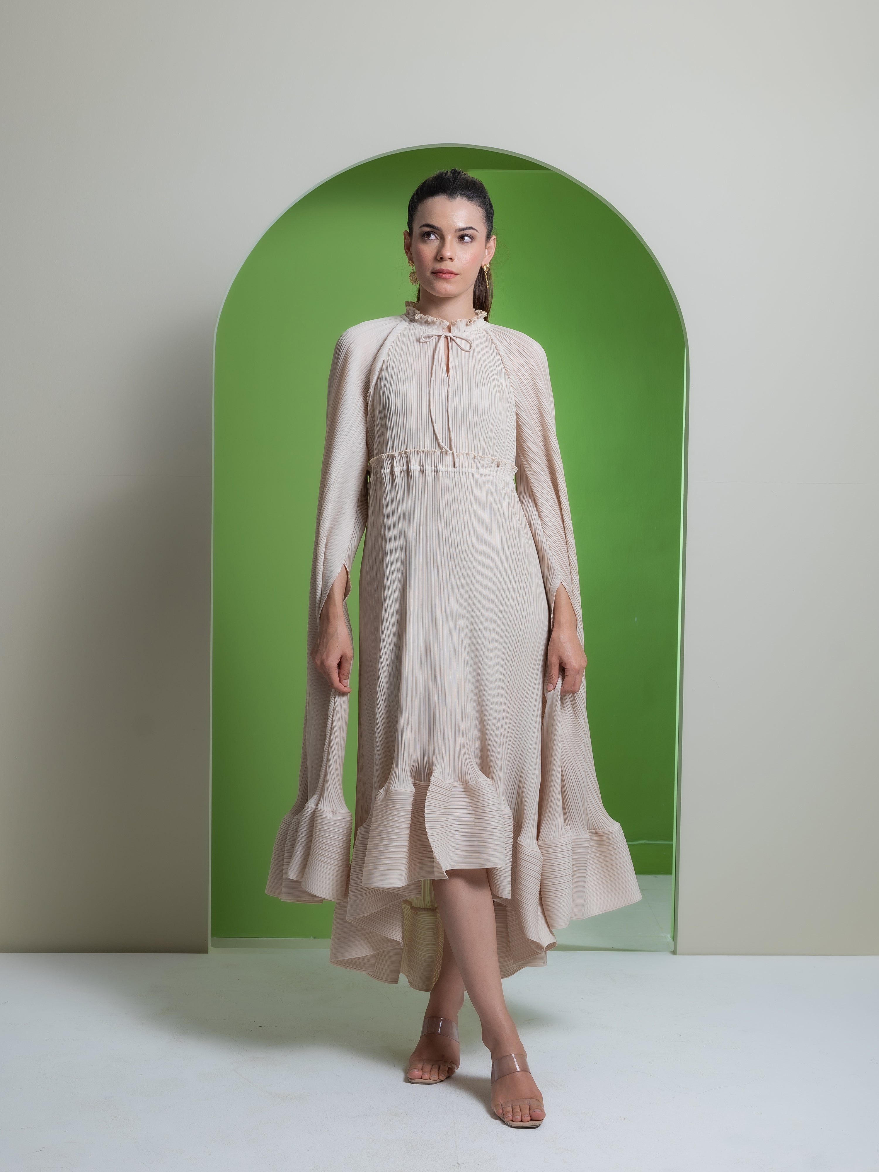 Celestial Pleated Dress