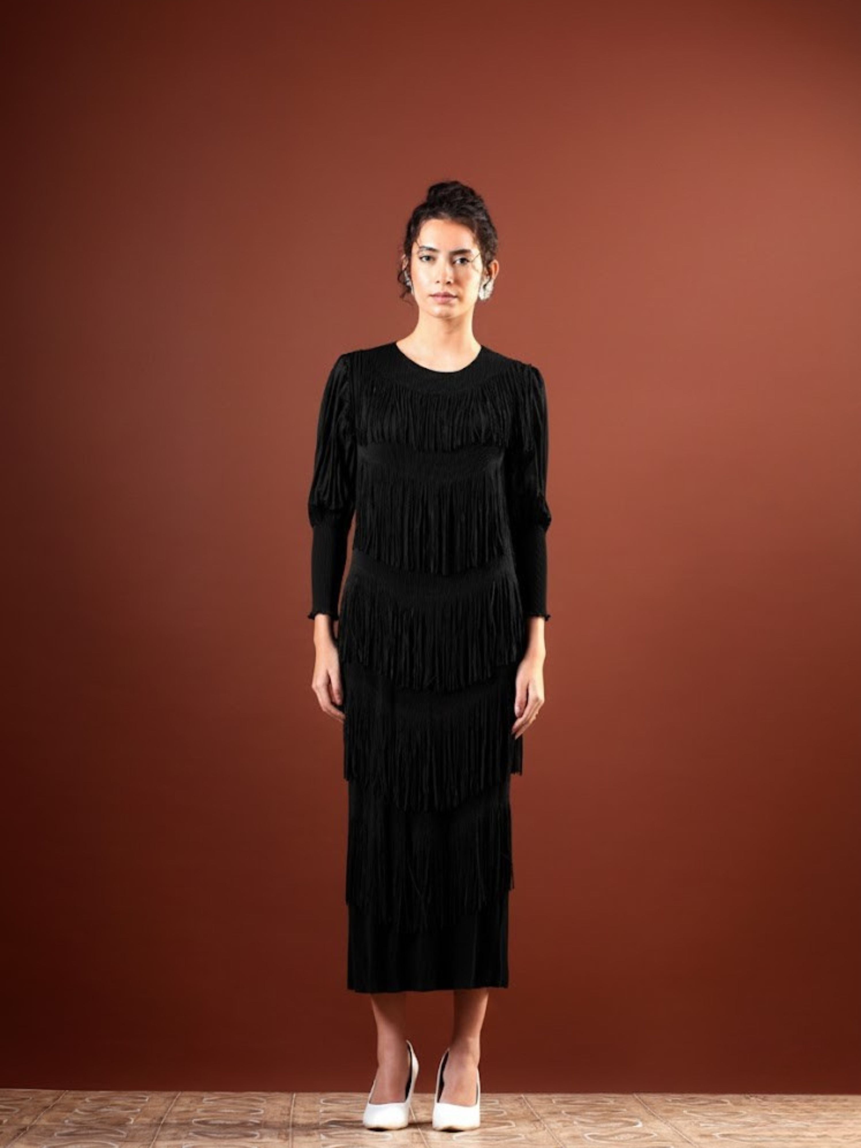 Velia Fringe Dress