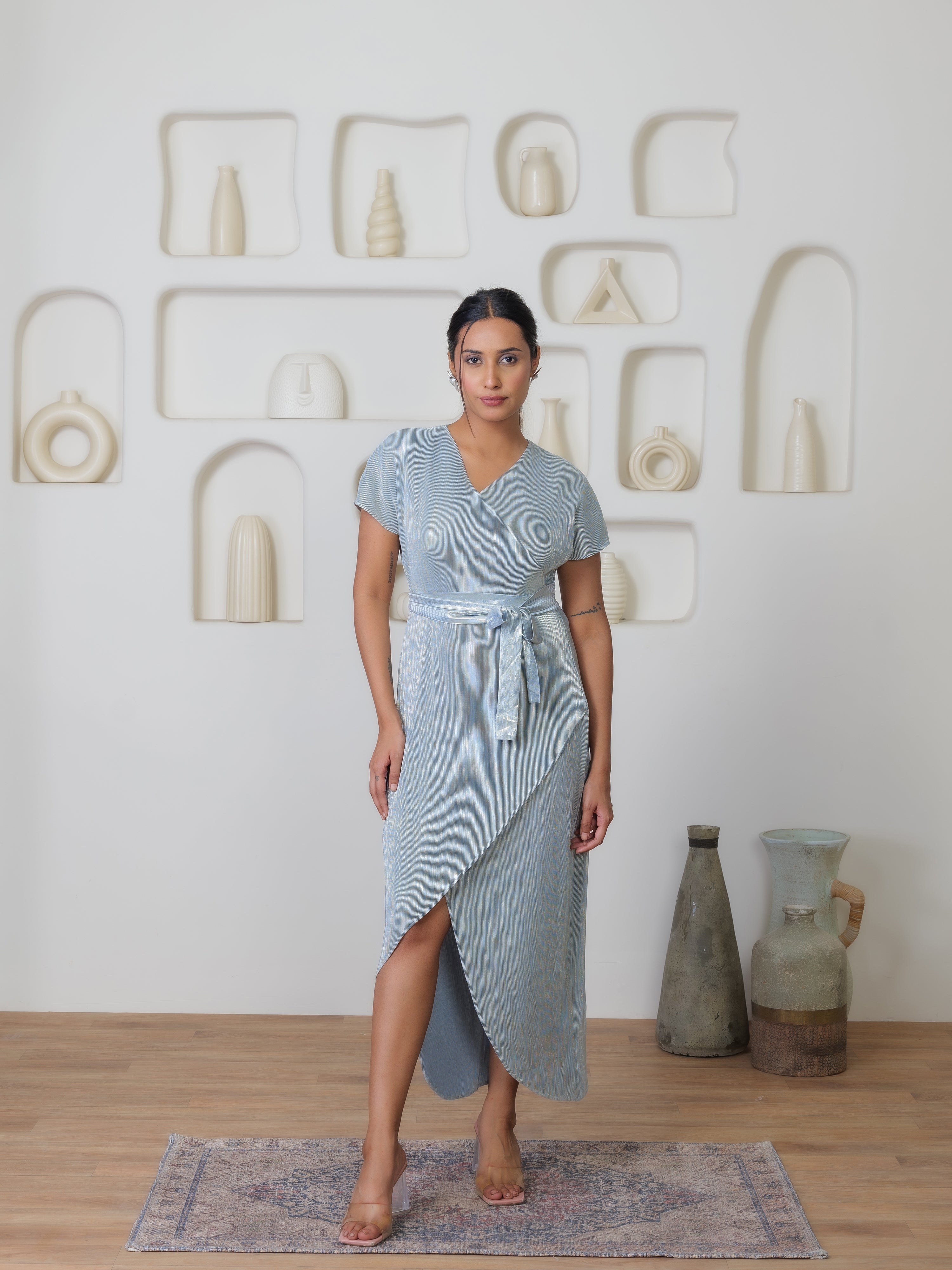 Luminique Metallic Dress