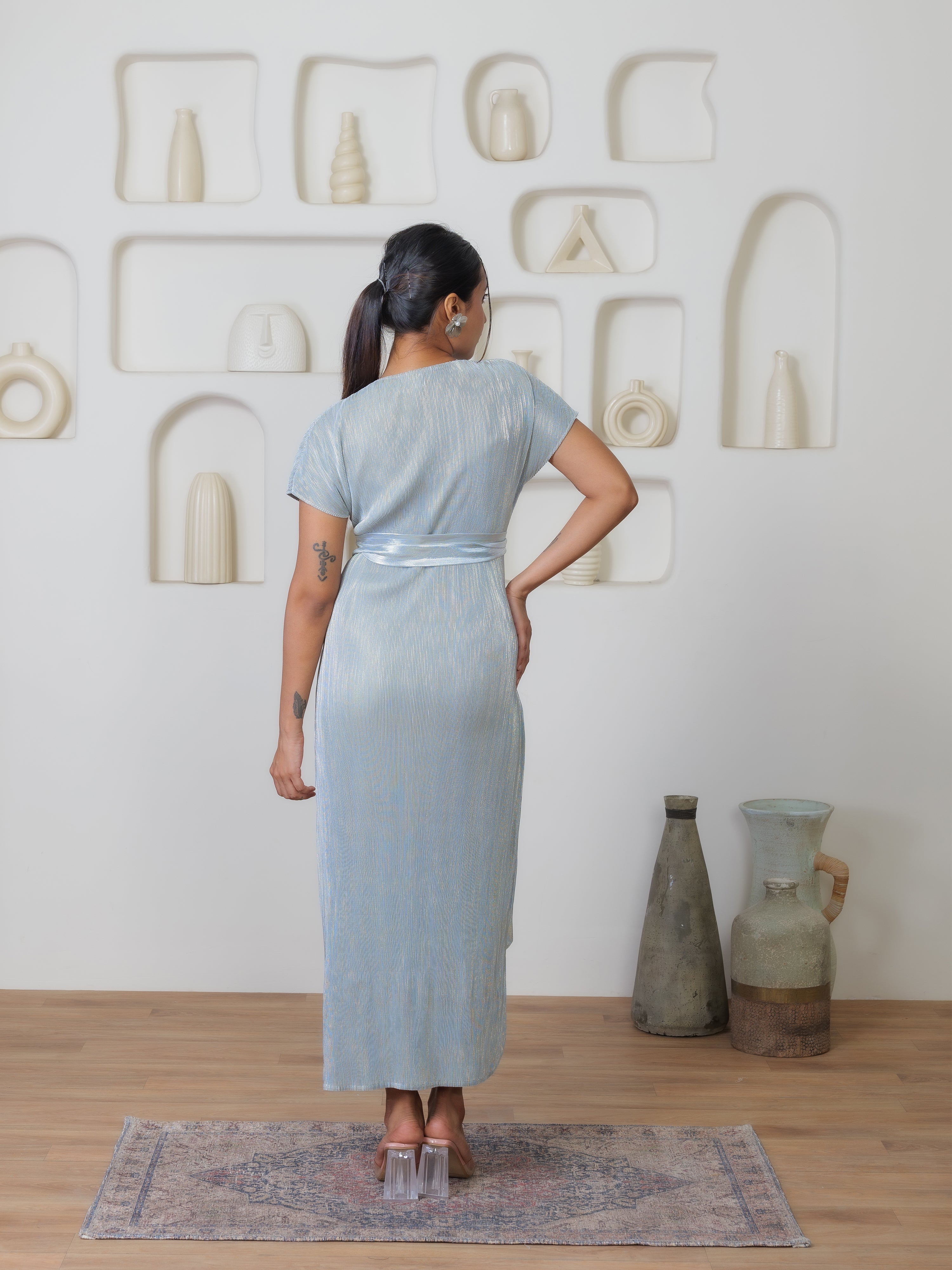 Luminique Metallic Dress