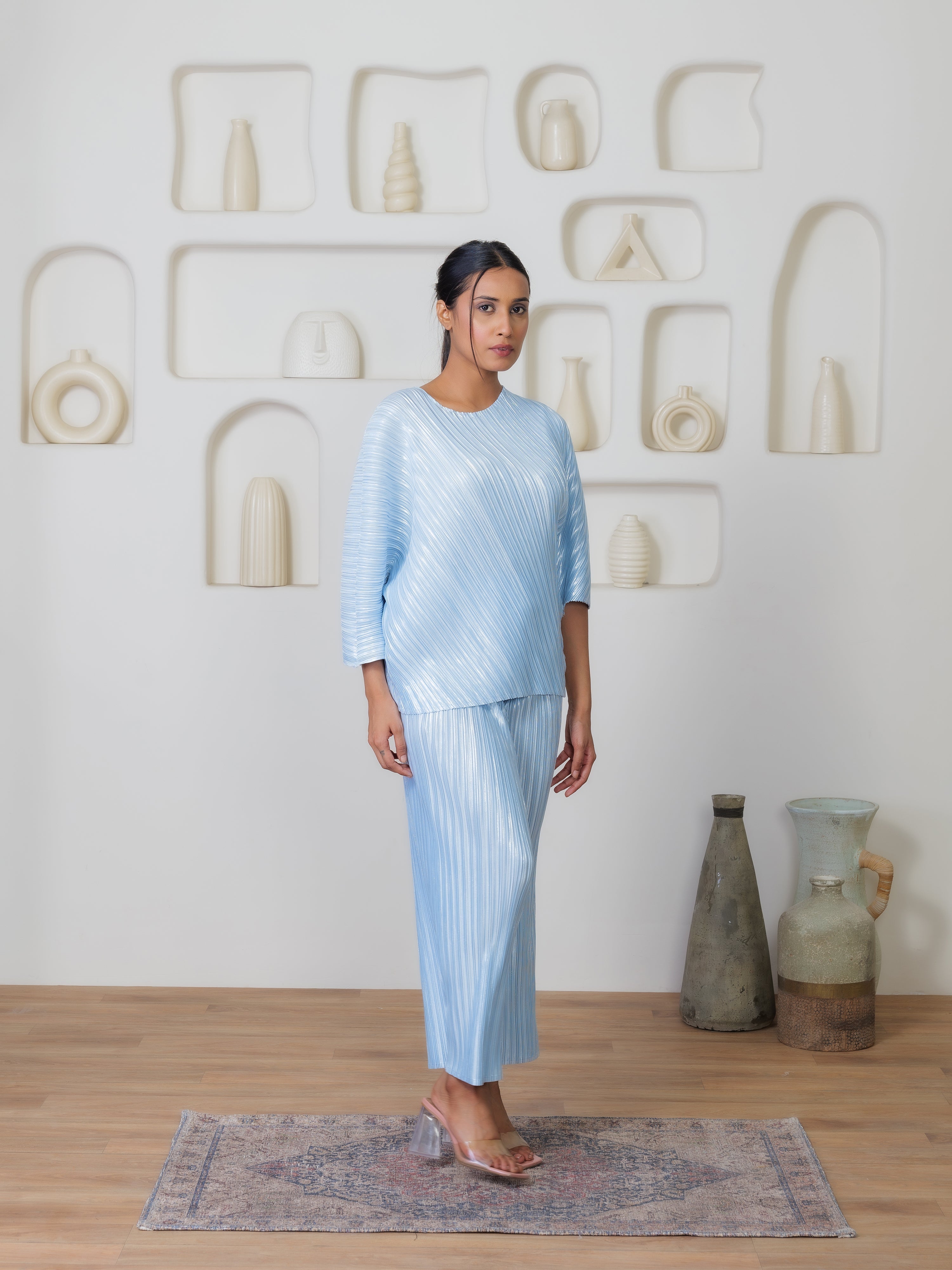 Ethereal Metallic Co-ord Set