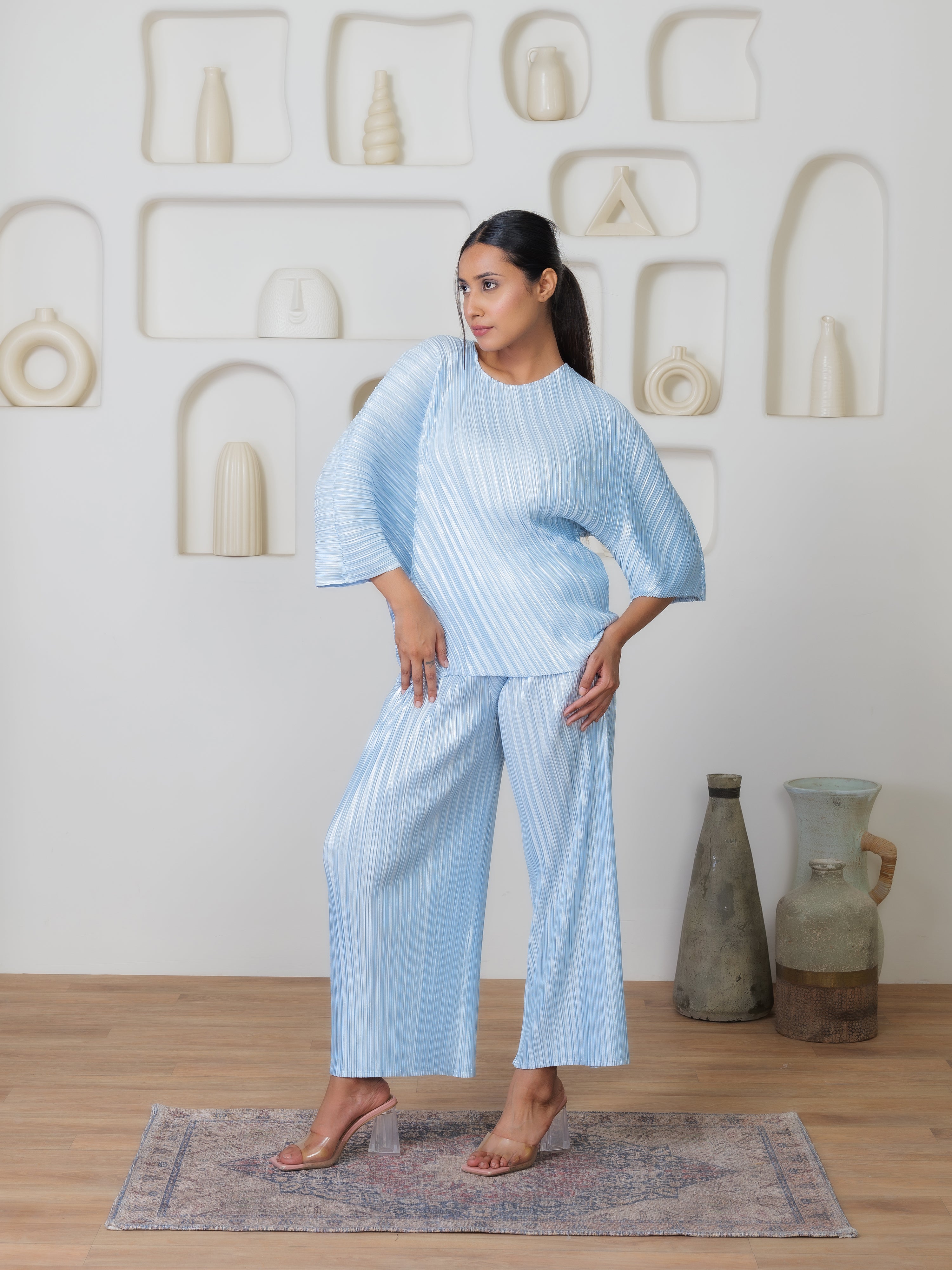 Ethereal Metallic Co-ord Set