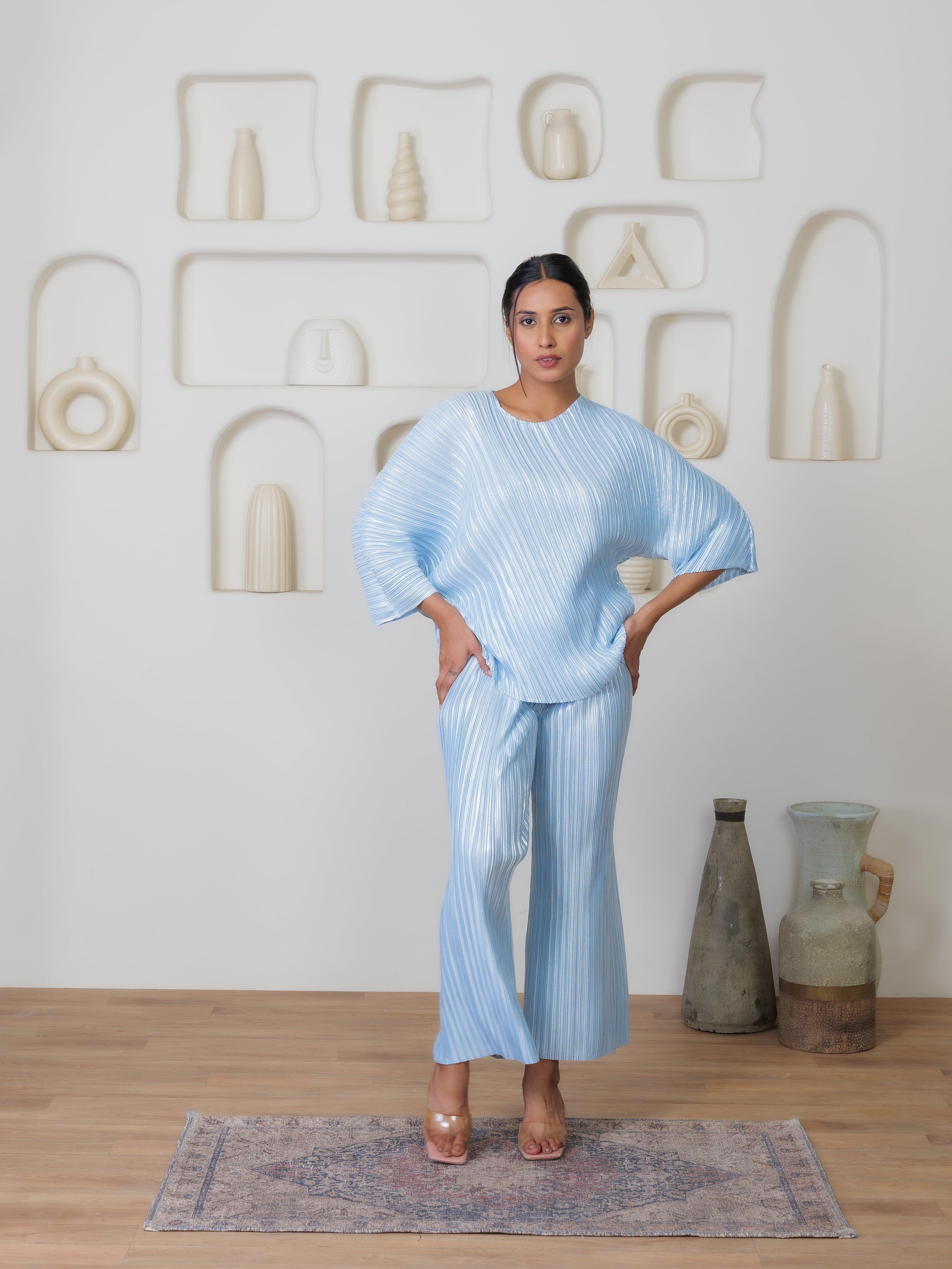 Ethereal Metallic Co-ord Set