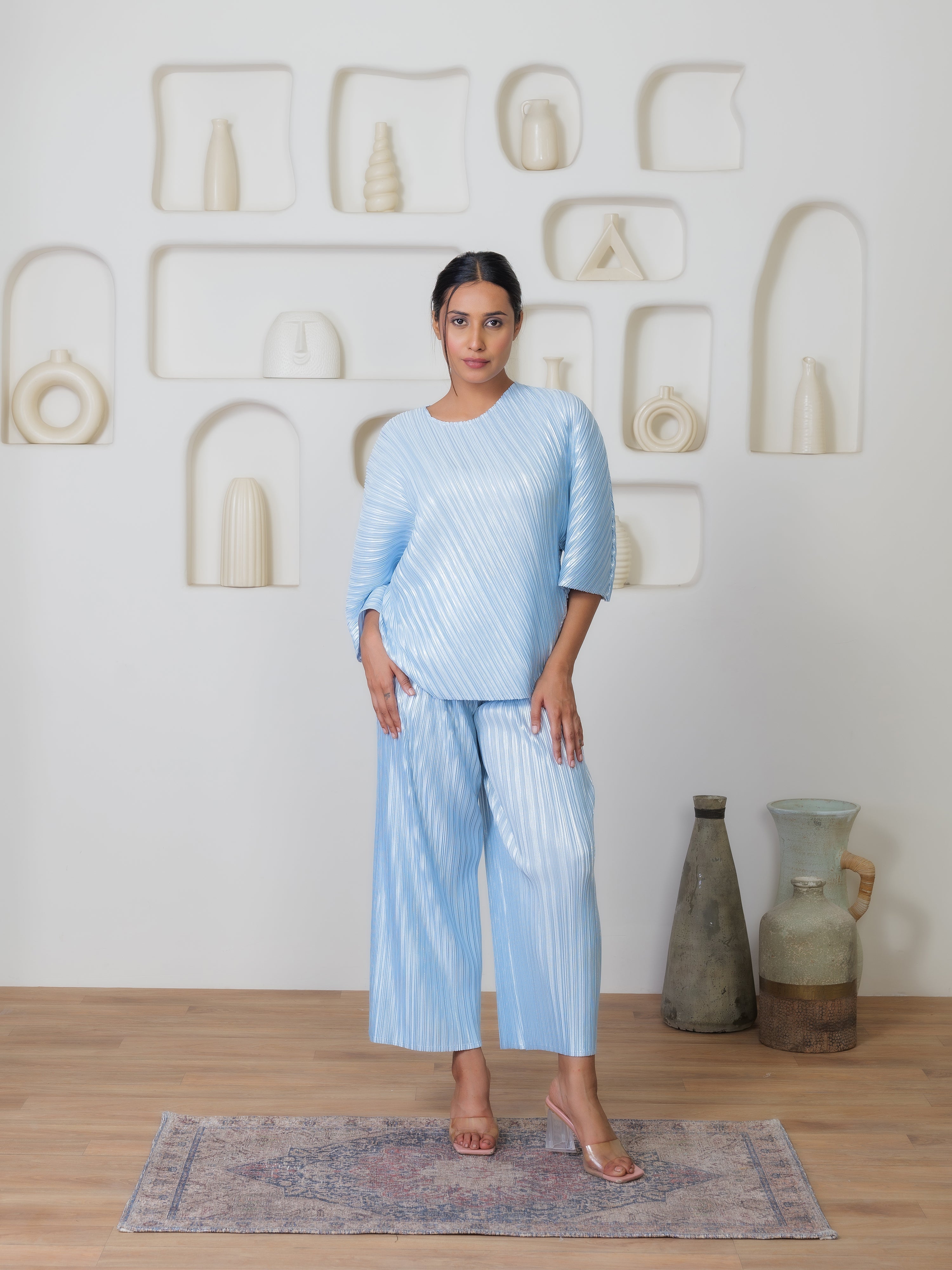 Ethereal Metallic Co-ord Set