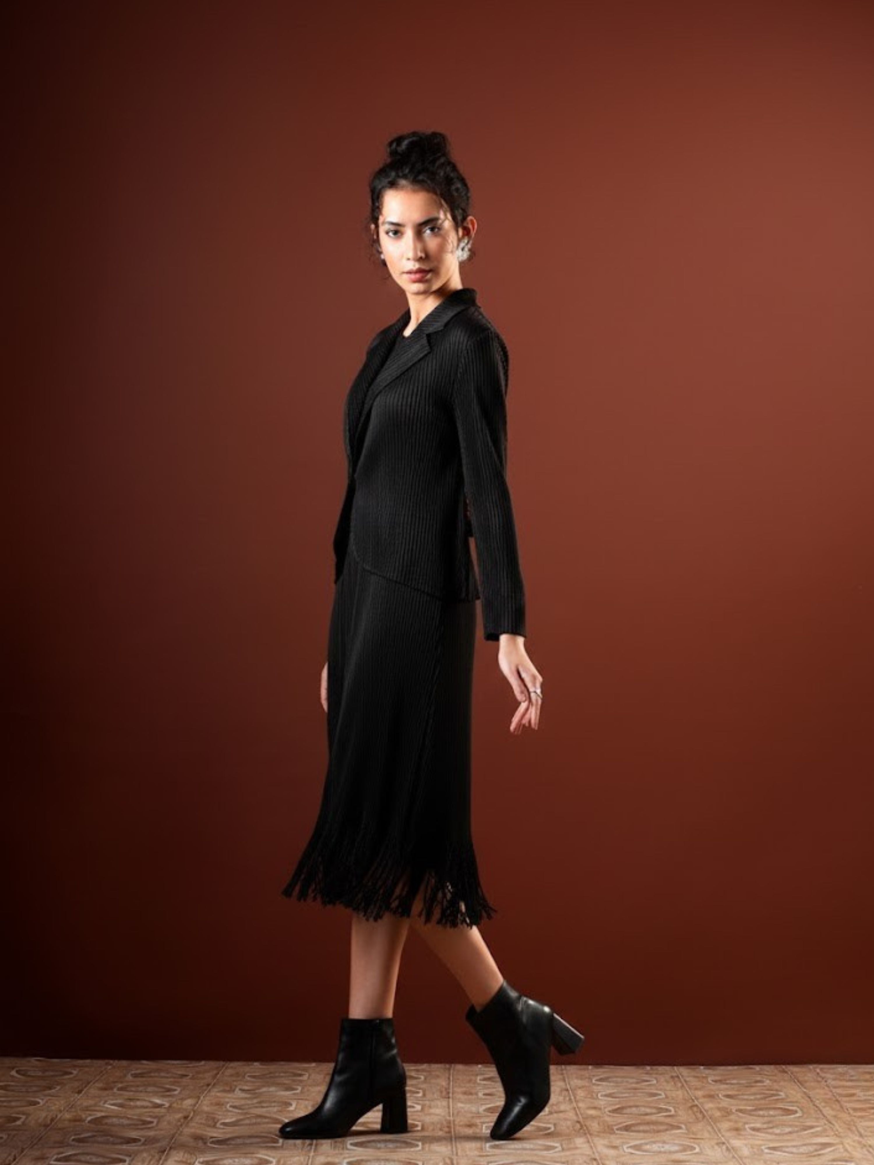 Veridian Dress with Coat