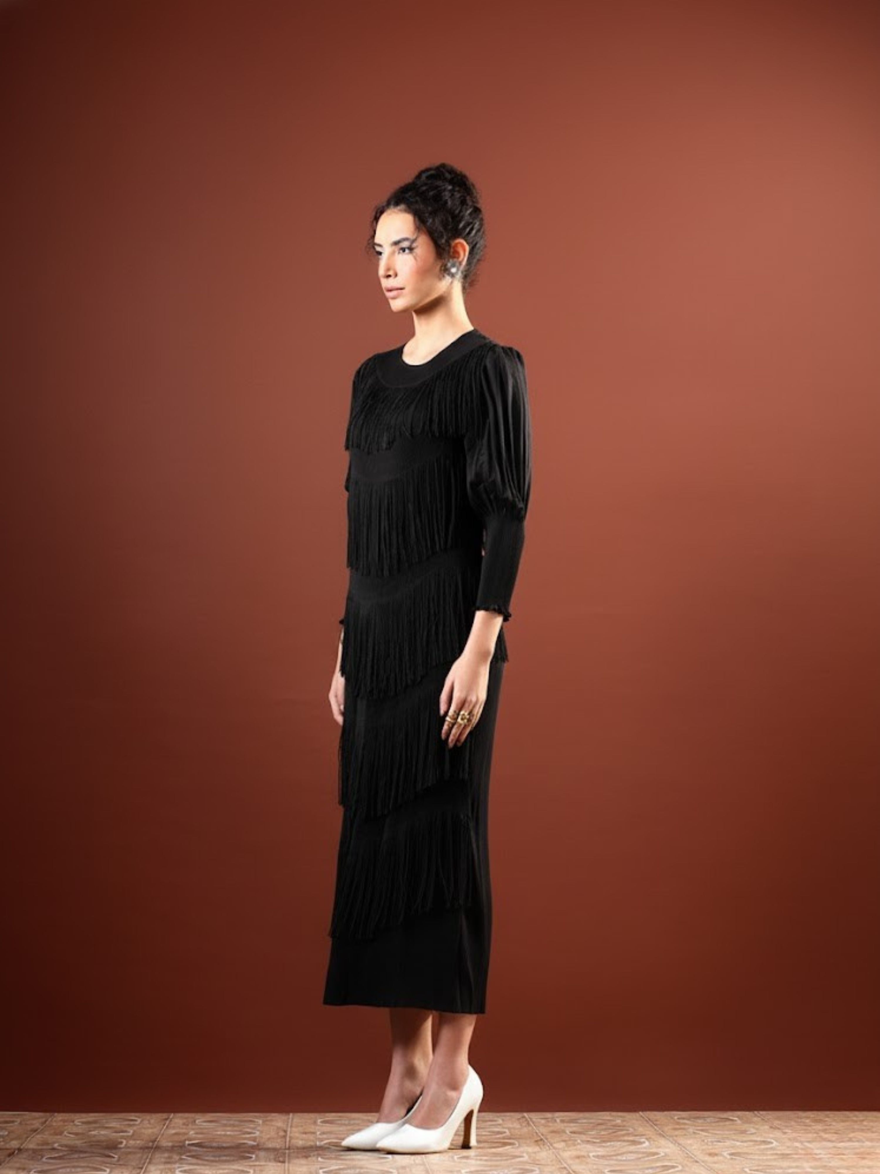 Velia Fringe Dress