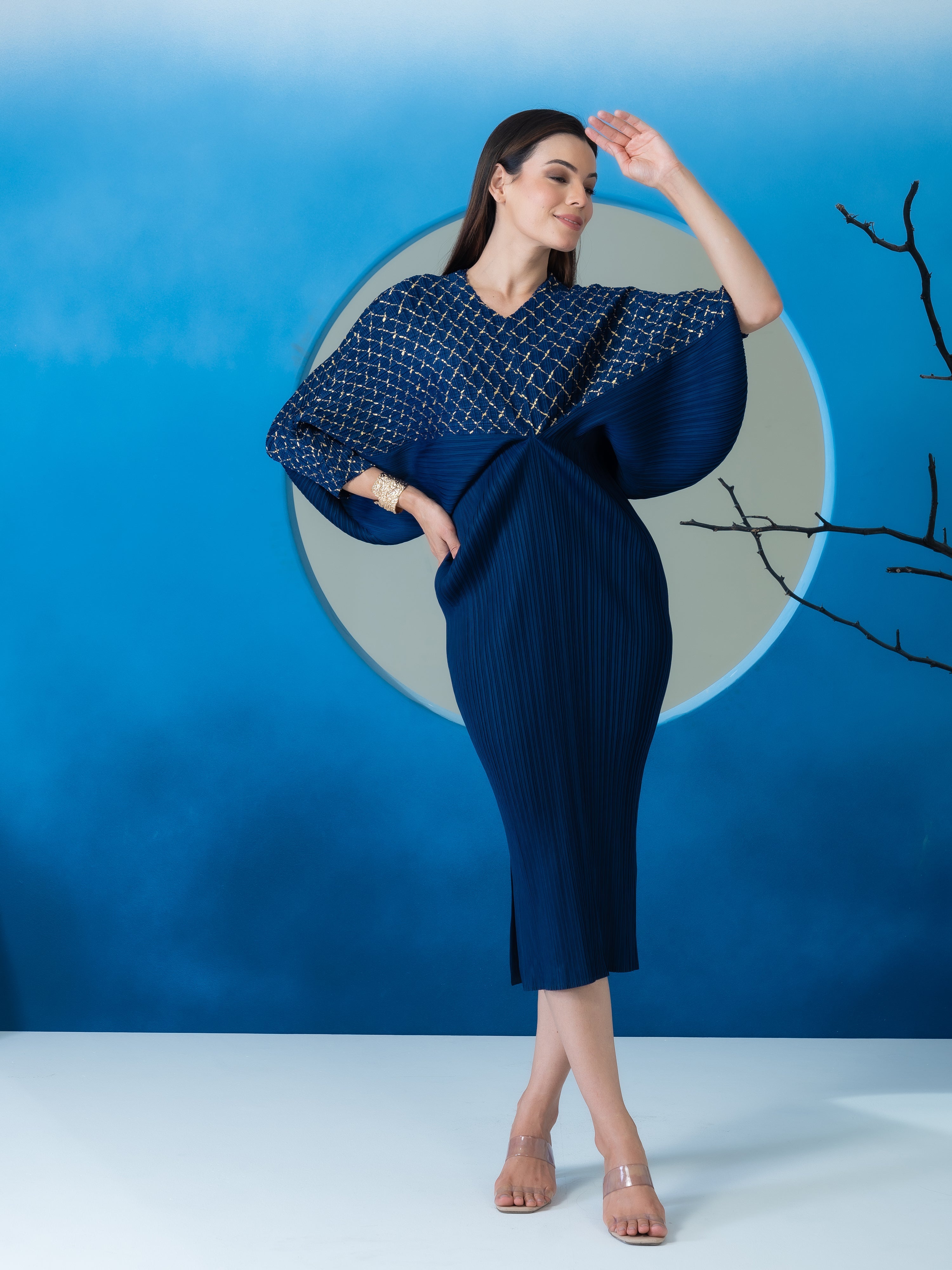 Vivacity Pleated Dress