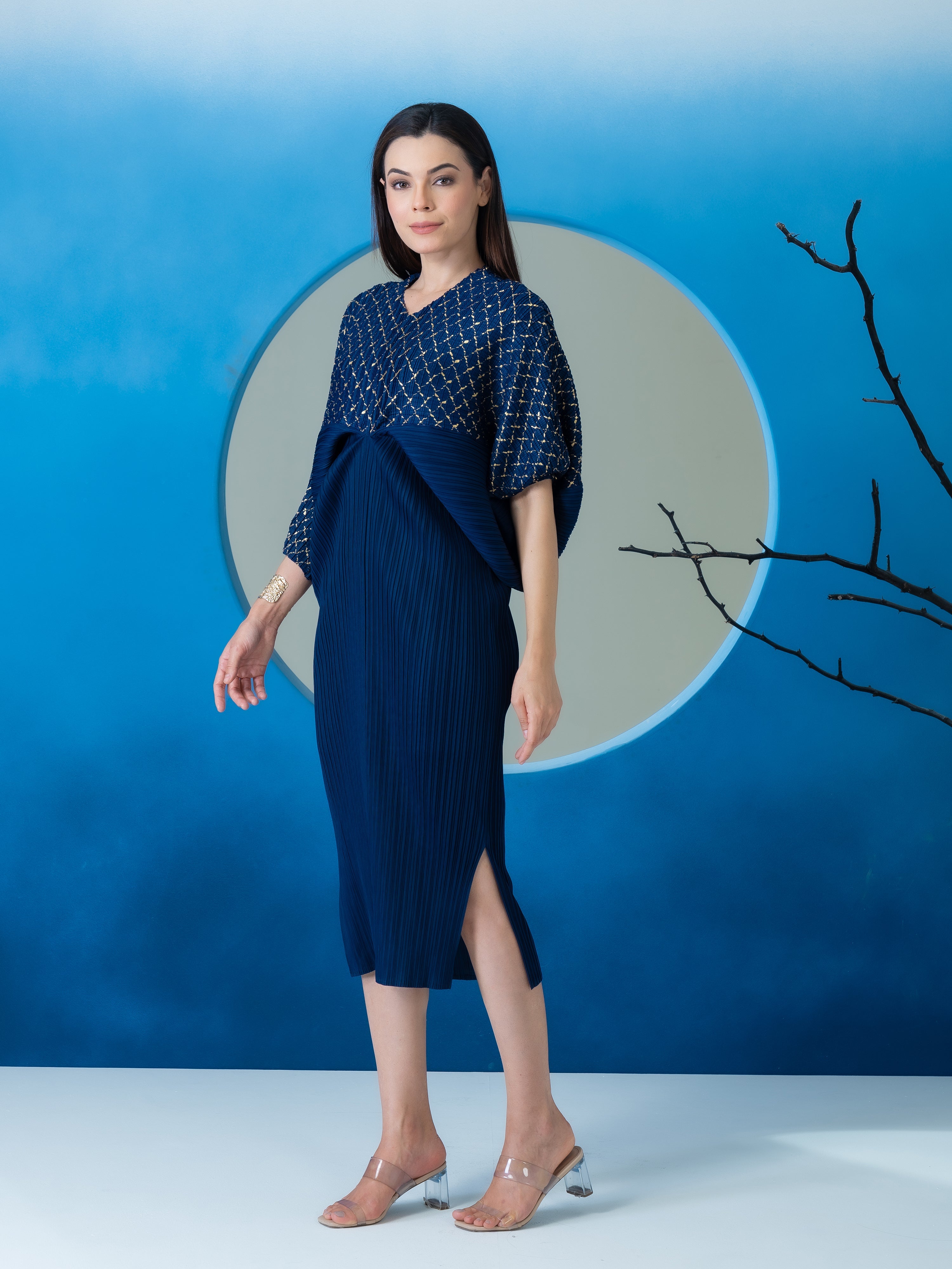 Vivacity Pleated Dress