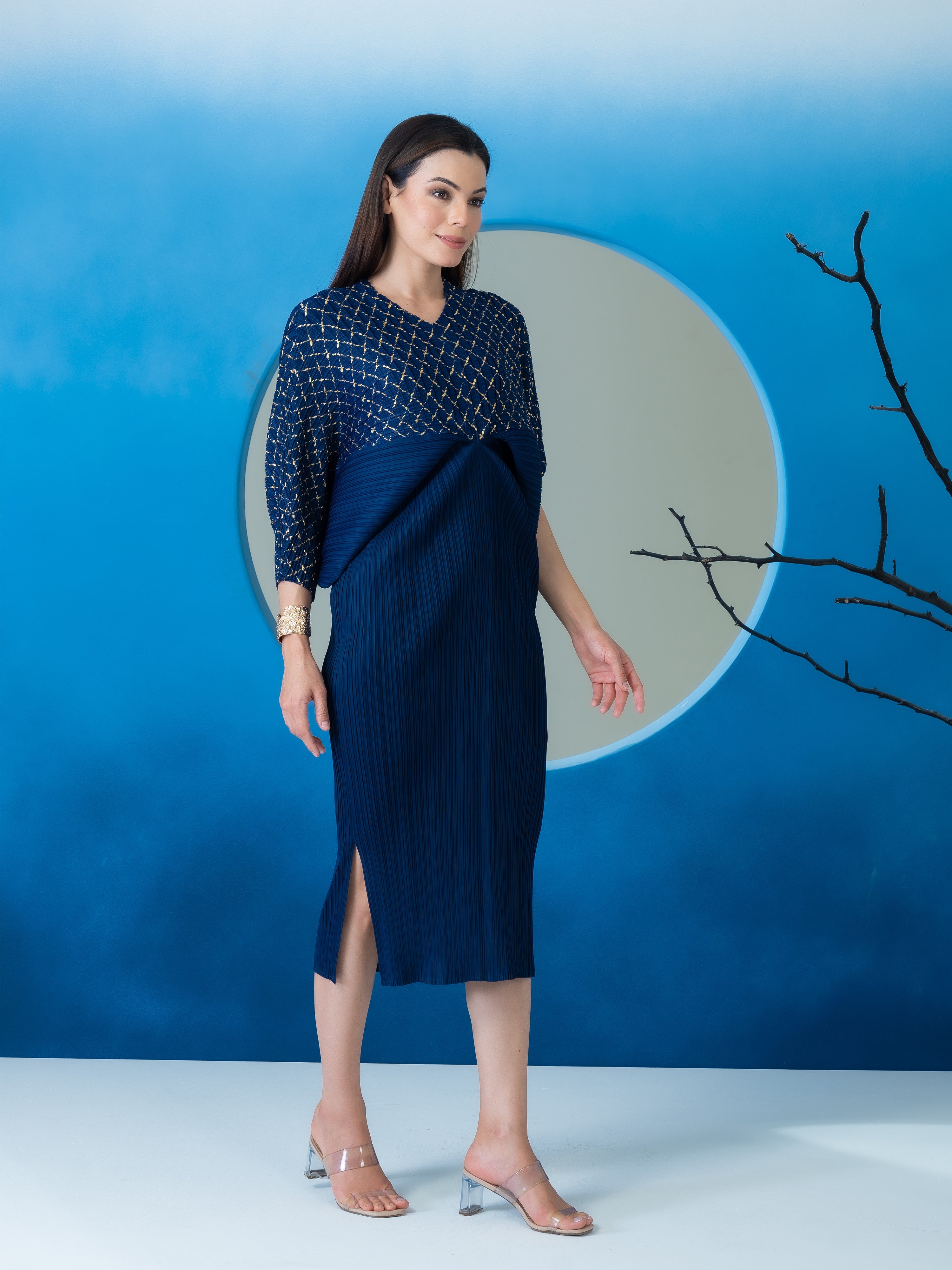 Vivacity Pleated Dress
