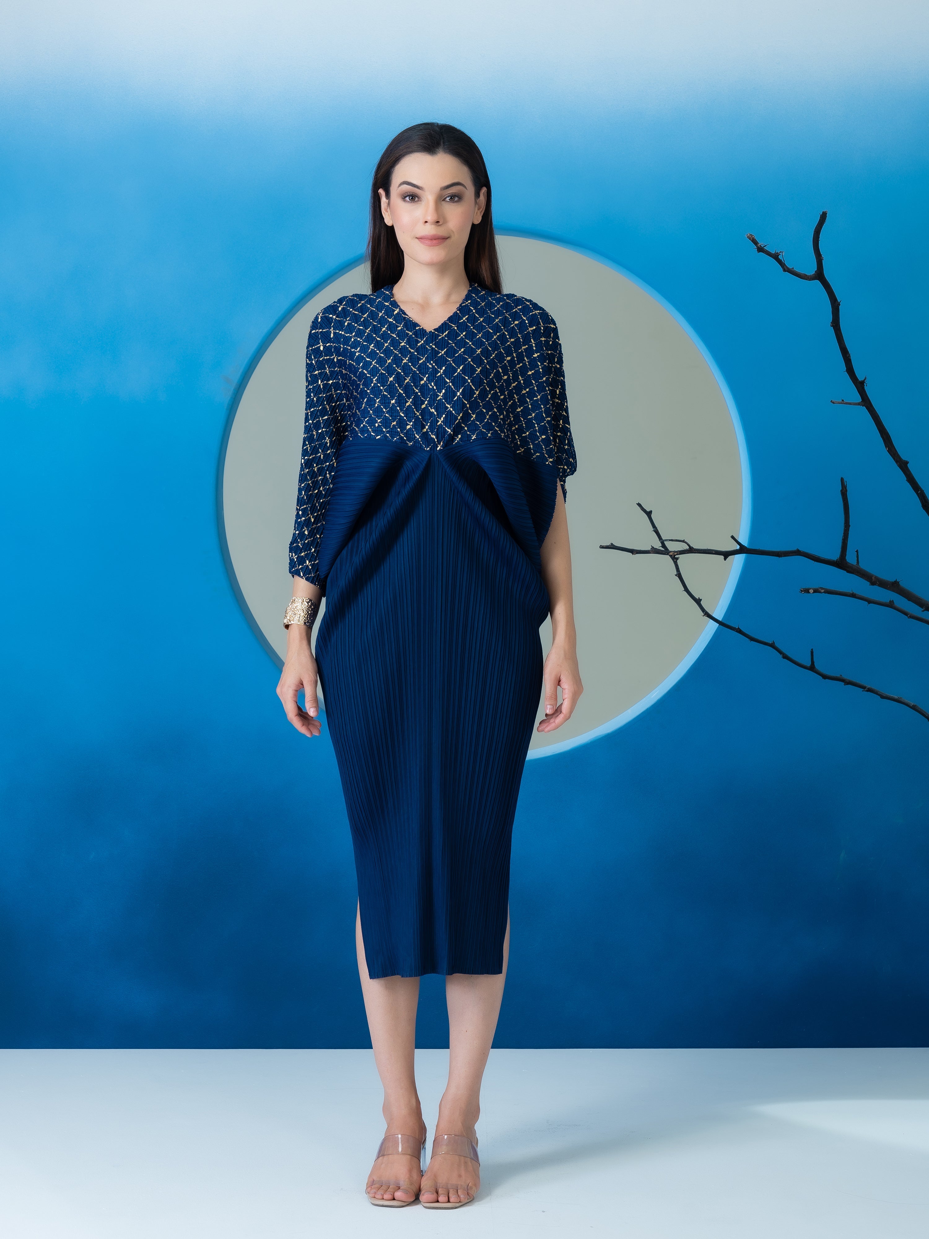 Vivacity Pleated Dress