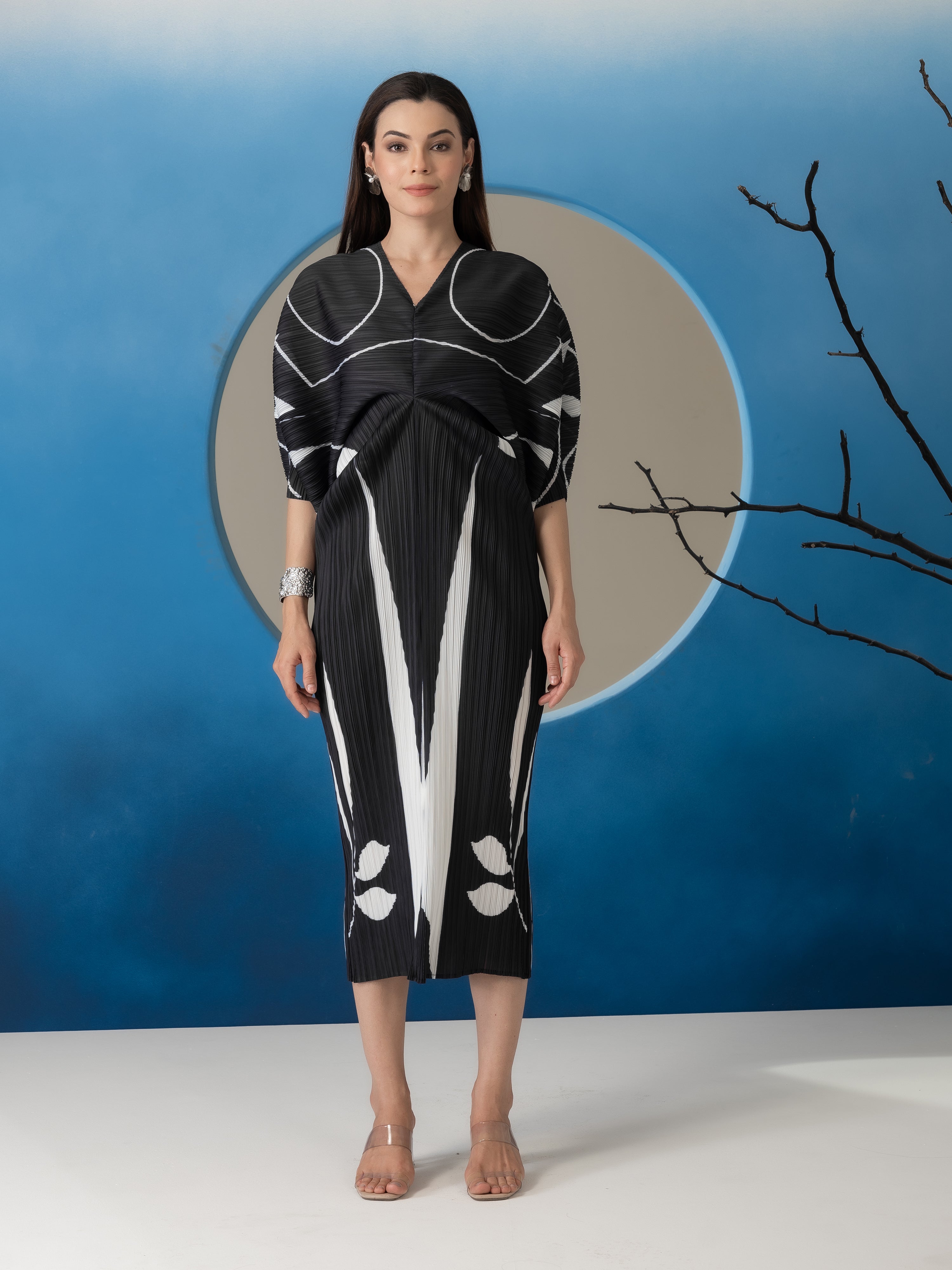 Eclipse Pleated Dress