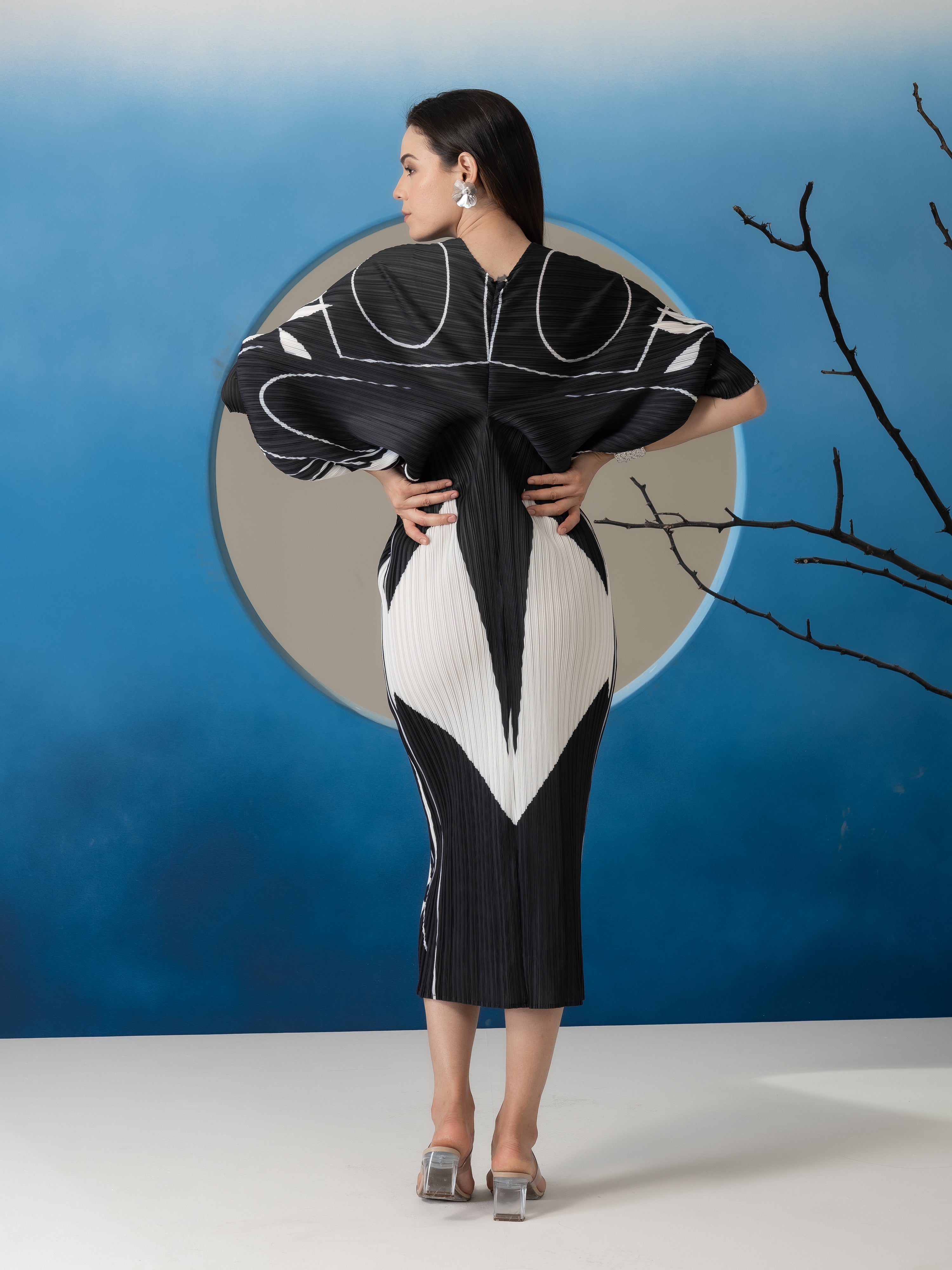 Eclipse Pleated Dress