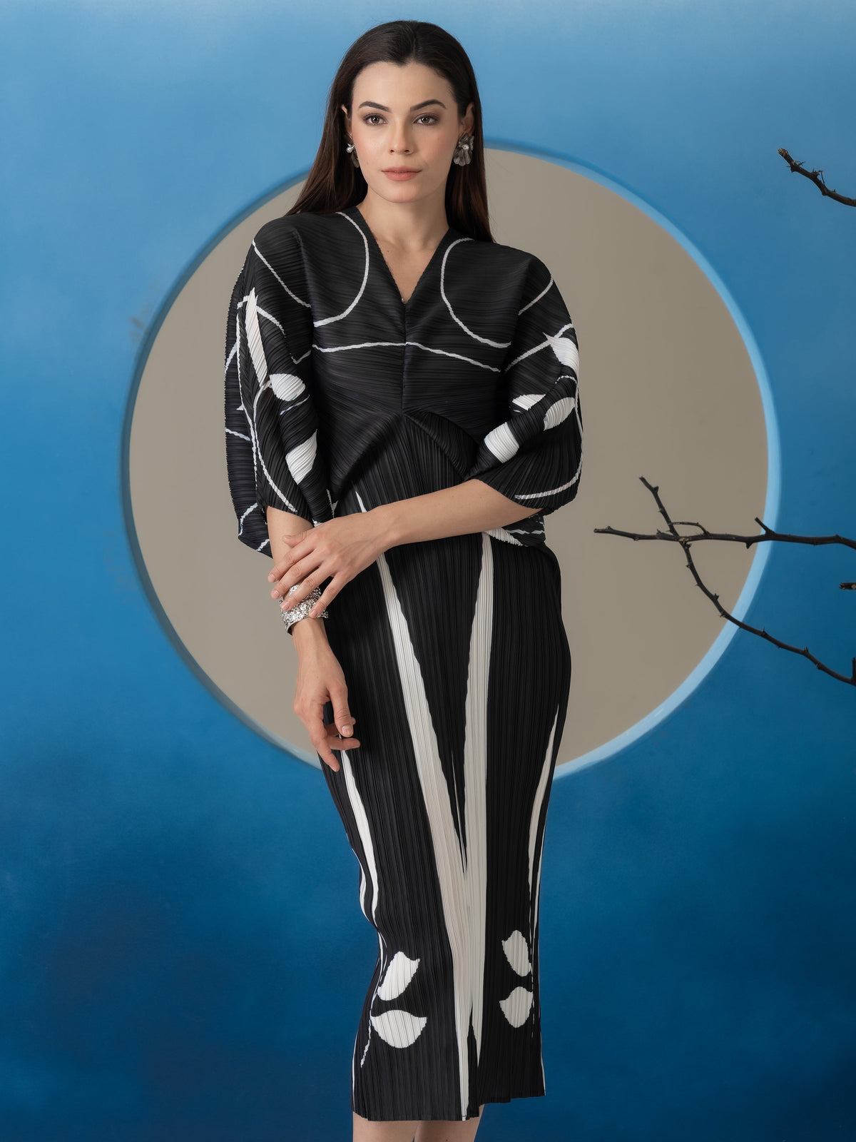 Eclipse Pleated Dress