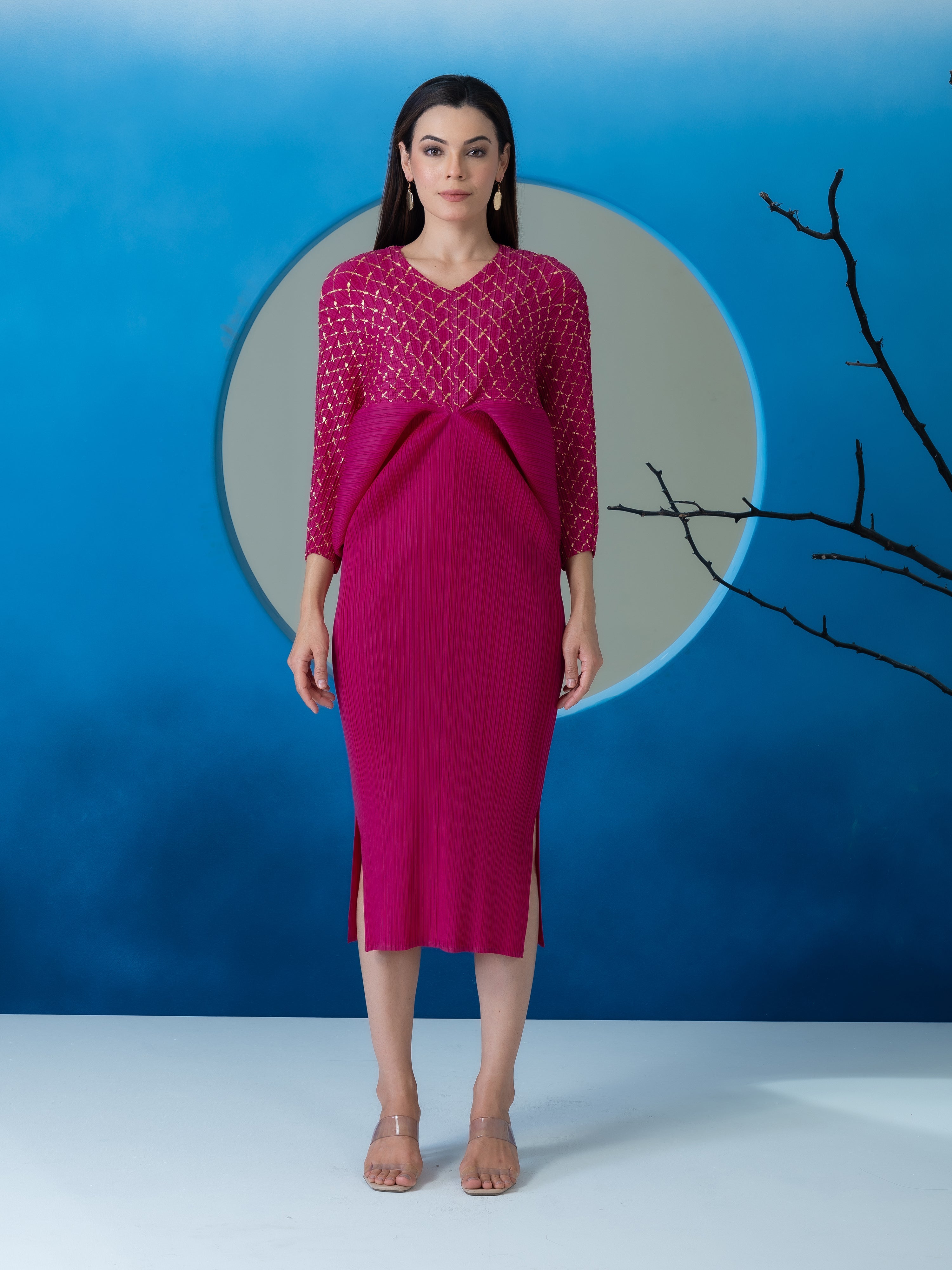 Vivacity Pleated Dress