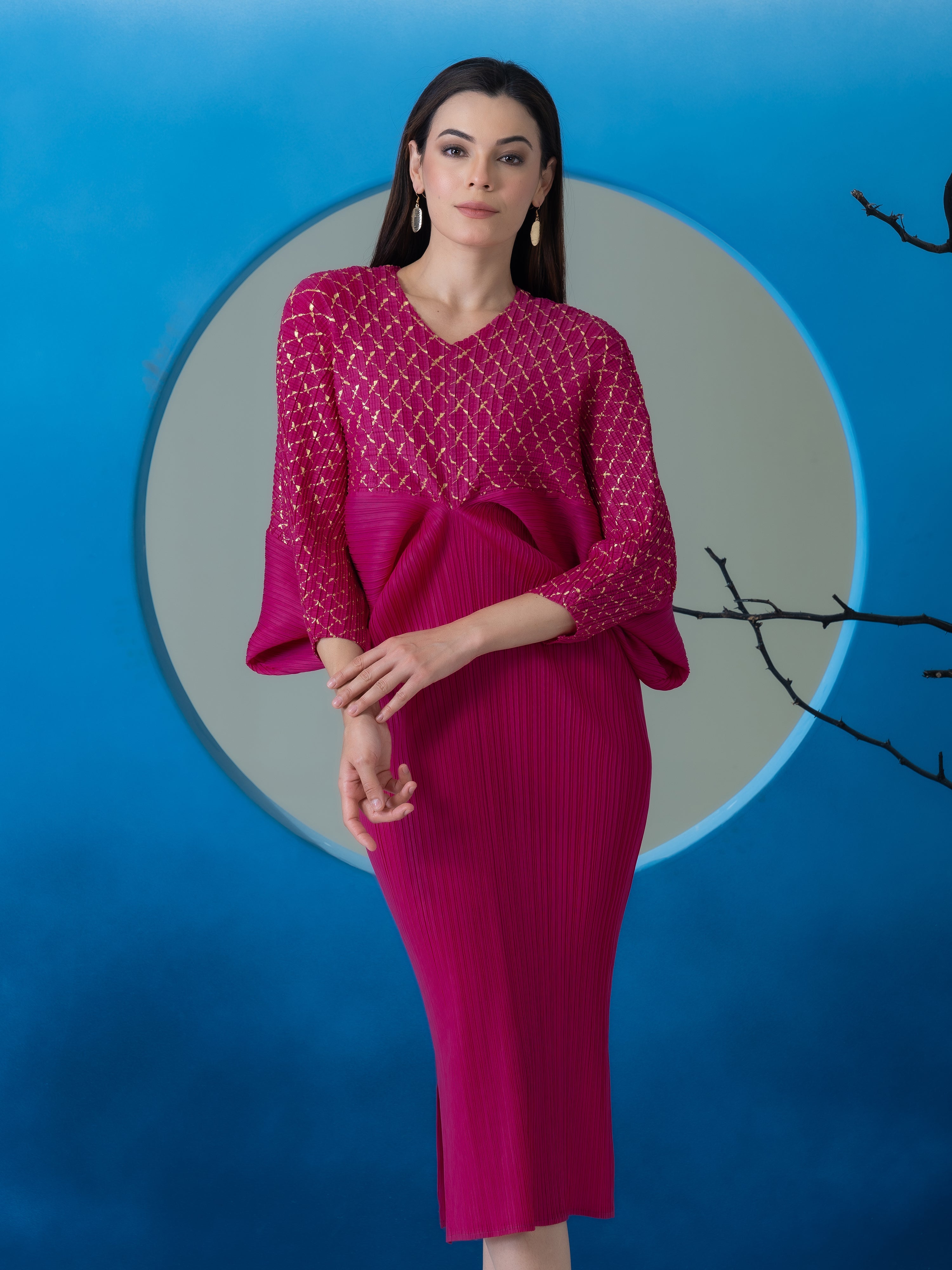 Vivacity Pleated Dress