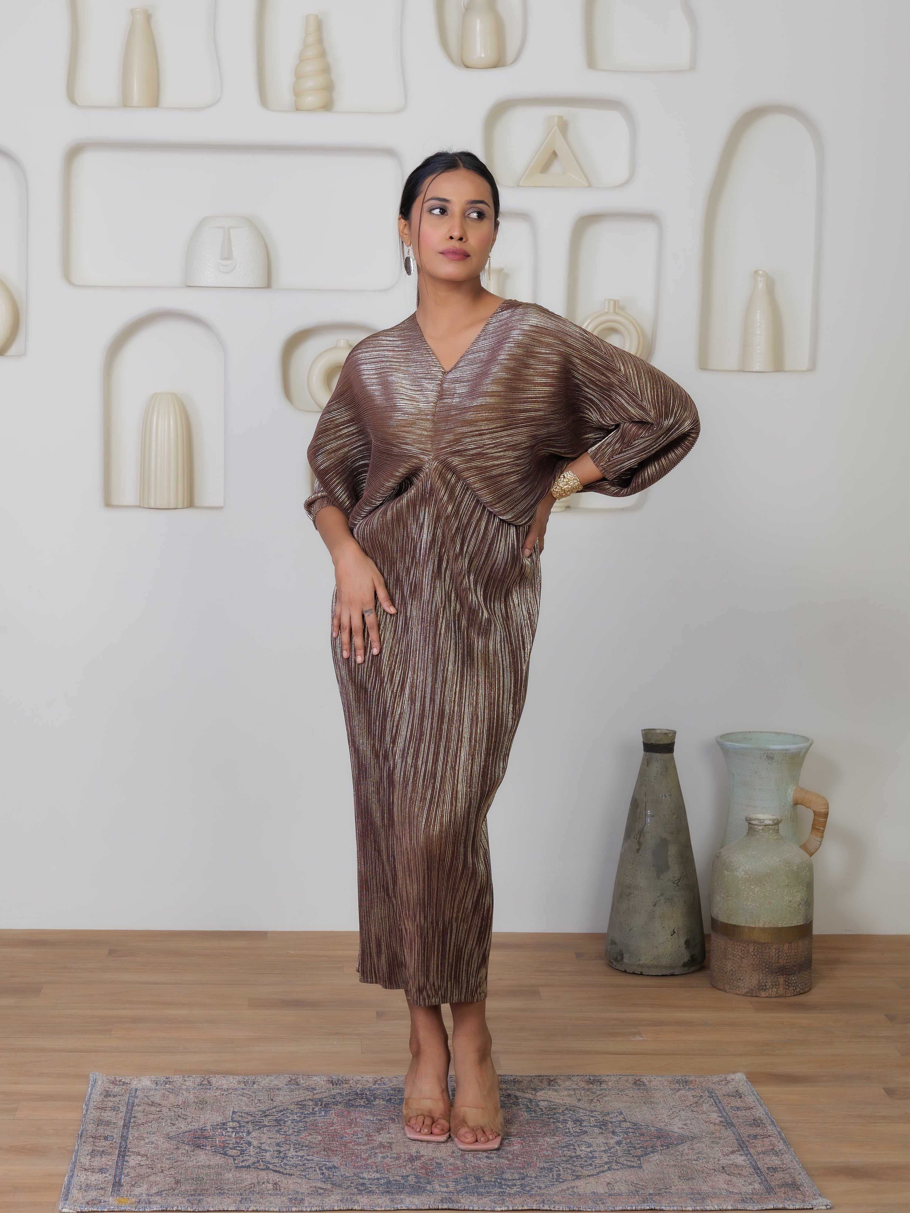 Radiance Metallic Dress