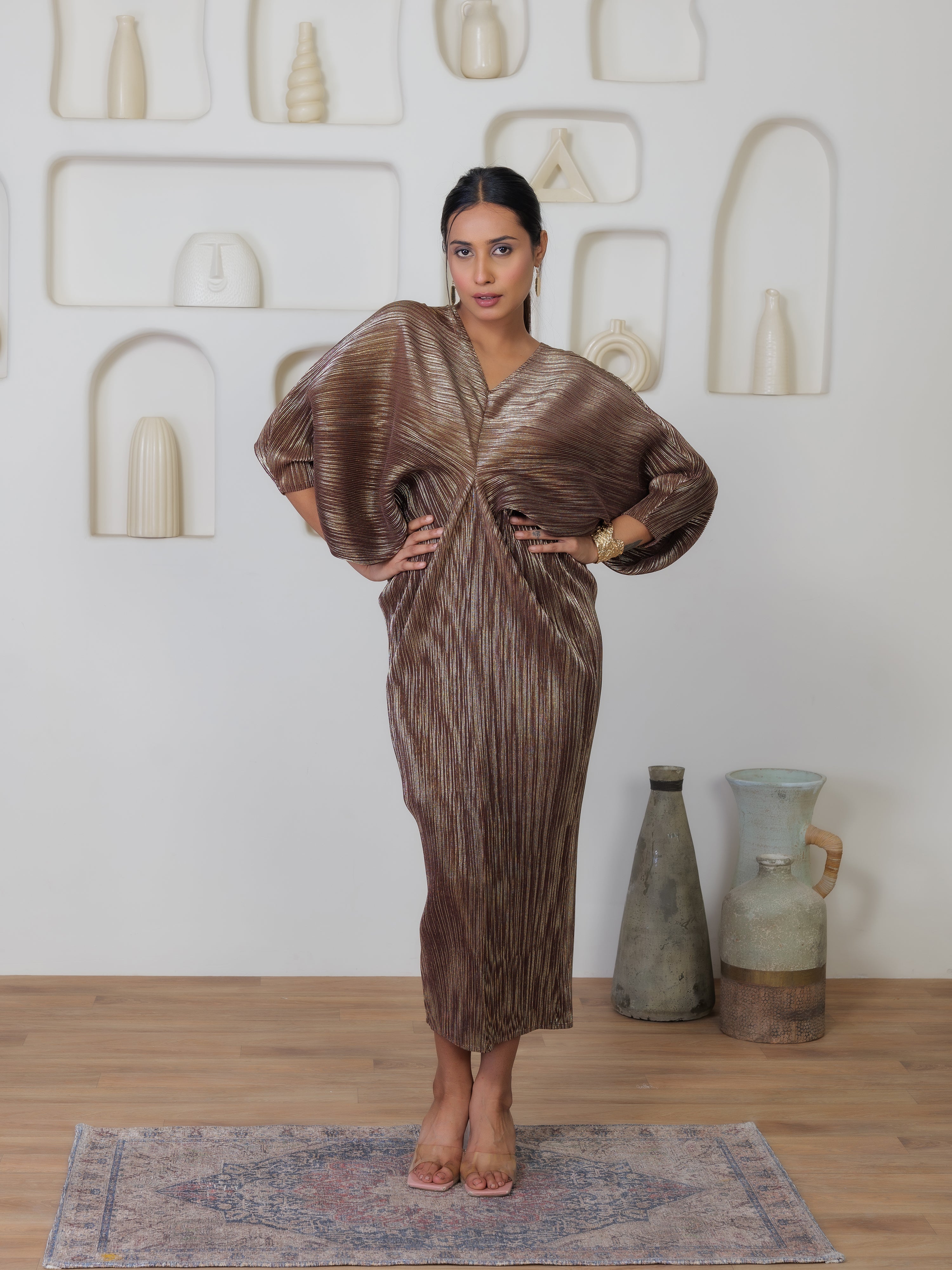 Radiance Metallic Dress