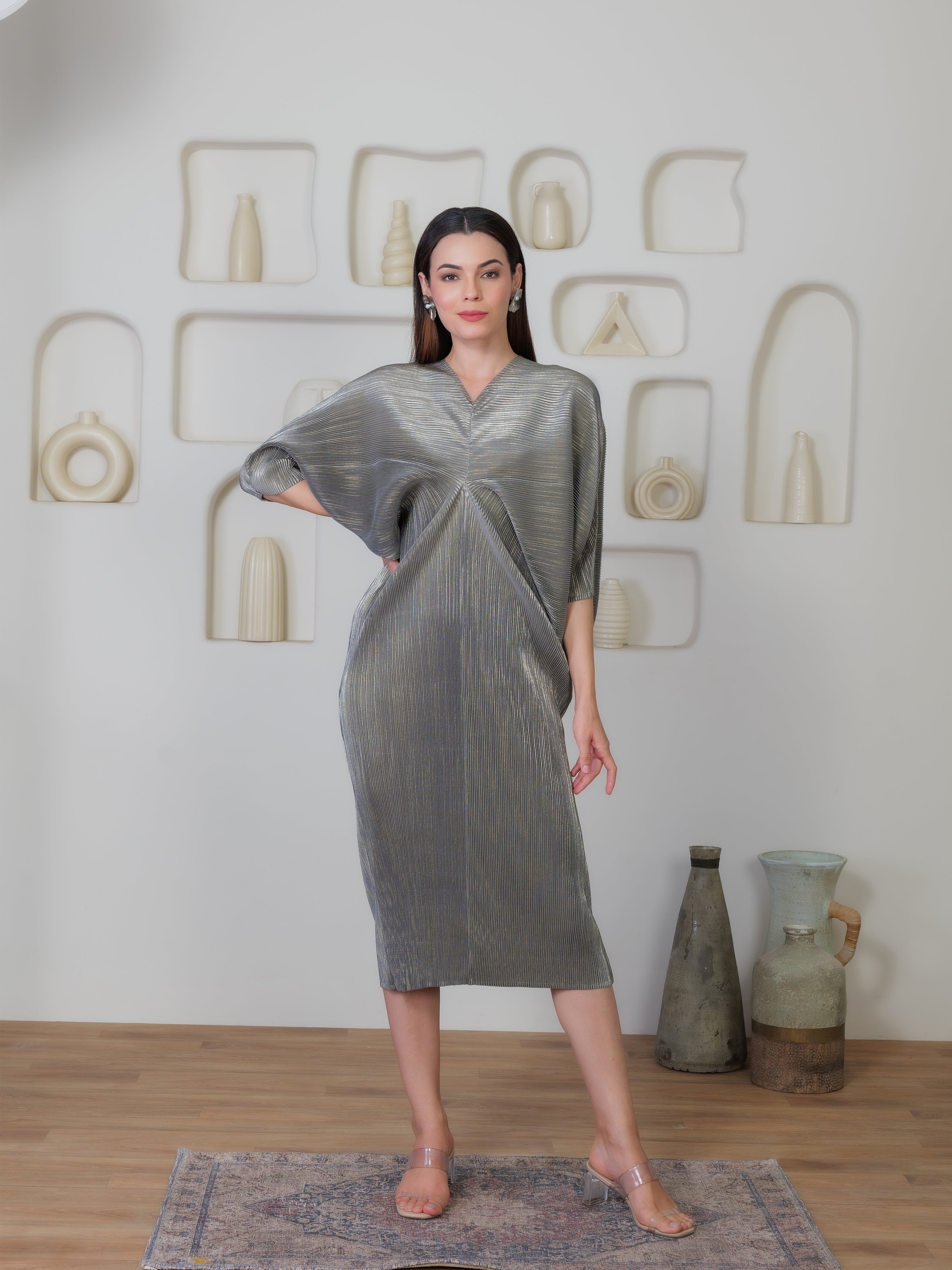 Radiance Metallic Dress